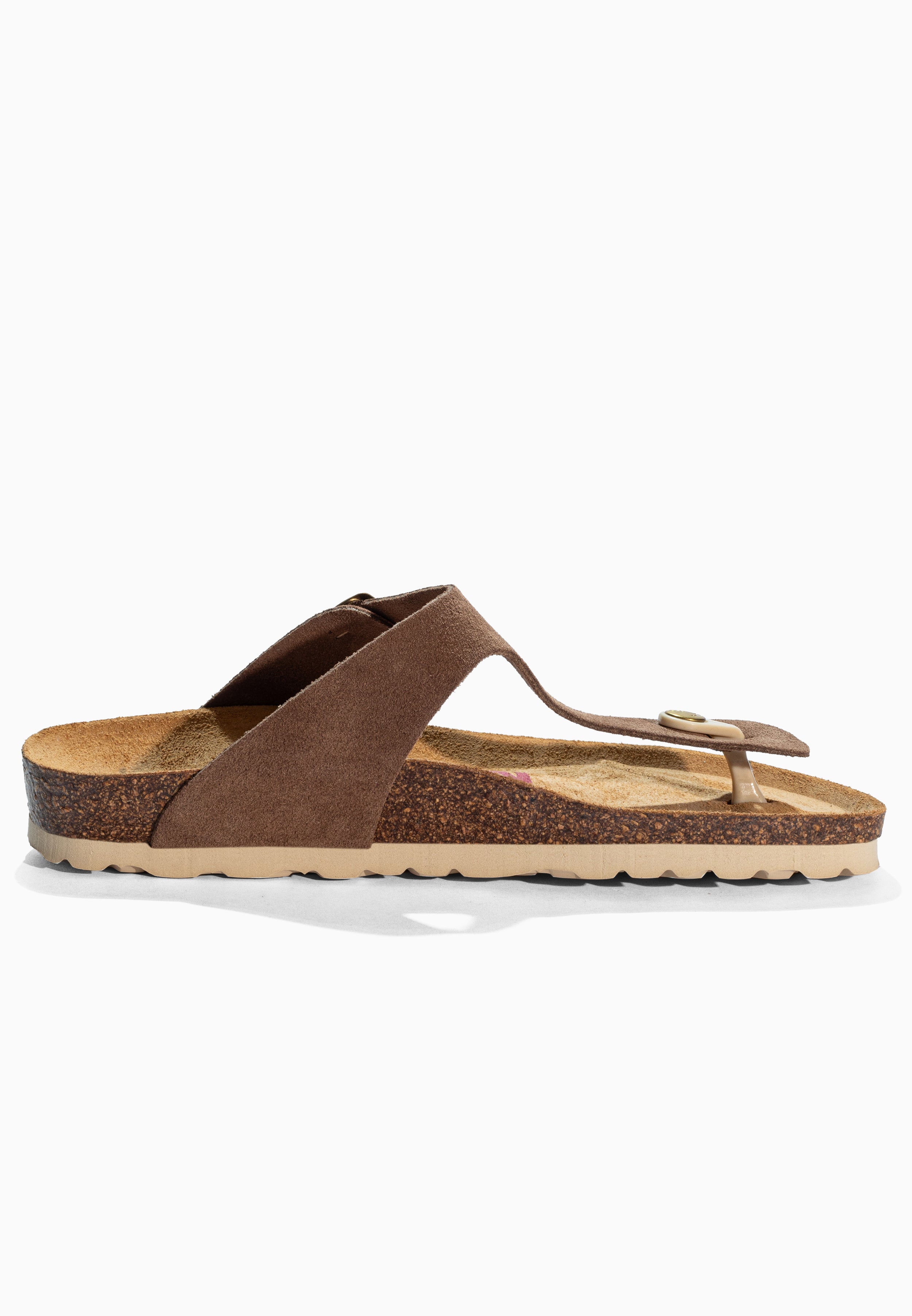 Sandales Mercure Beige en Cuir Suédé
