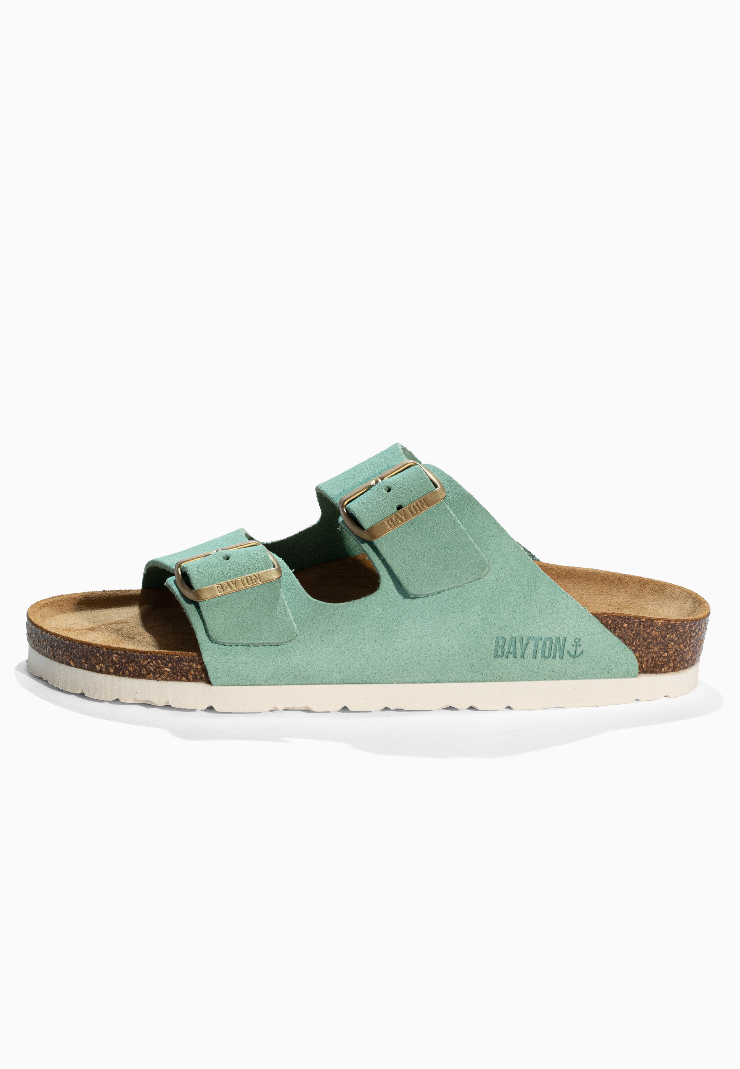 Sandales Atlas Turquoise en Cuir Suédé