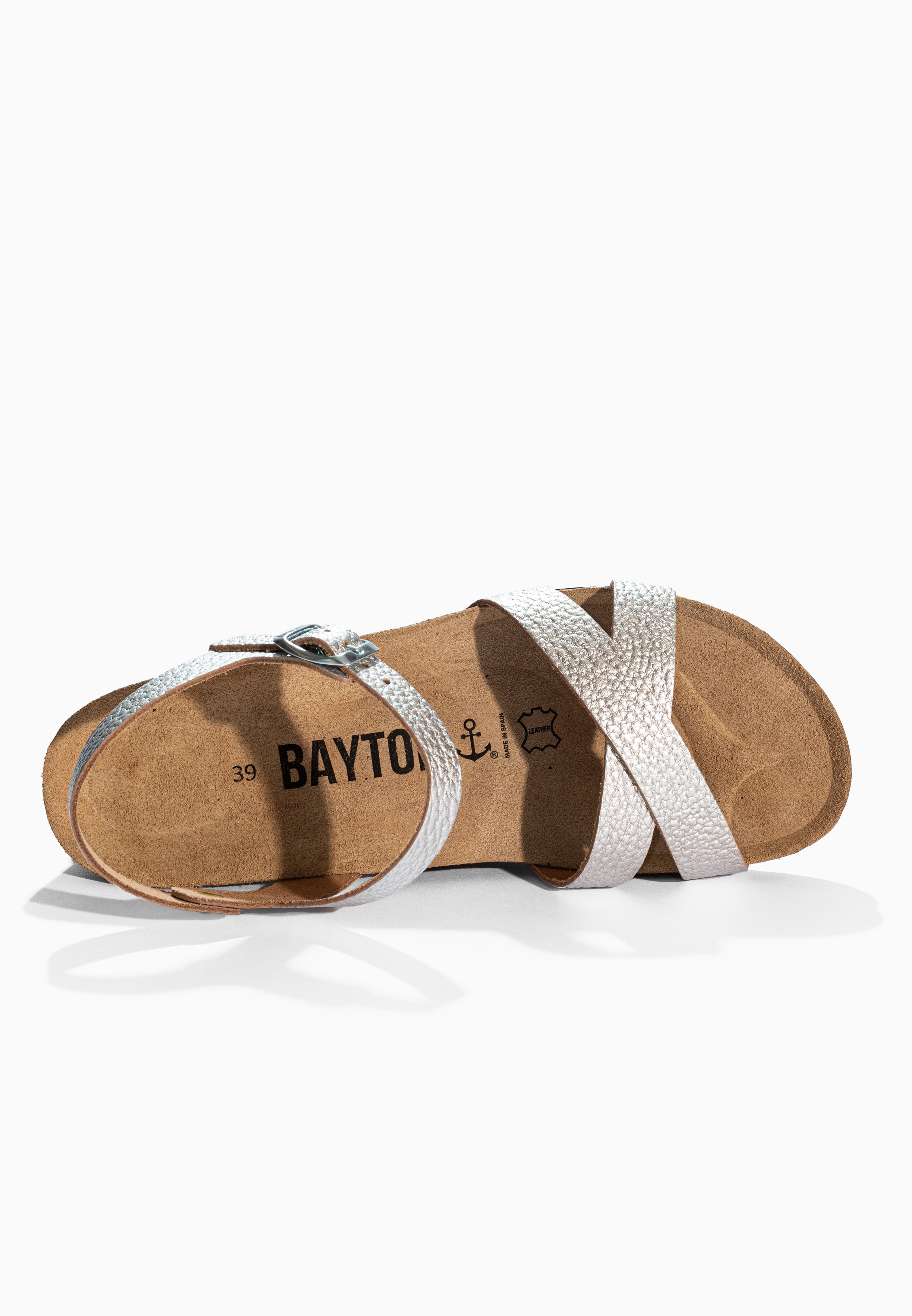 Sandales Canberra Argent en Cuir