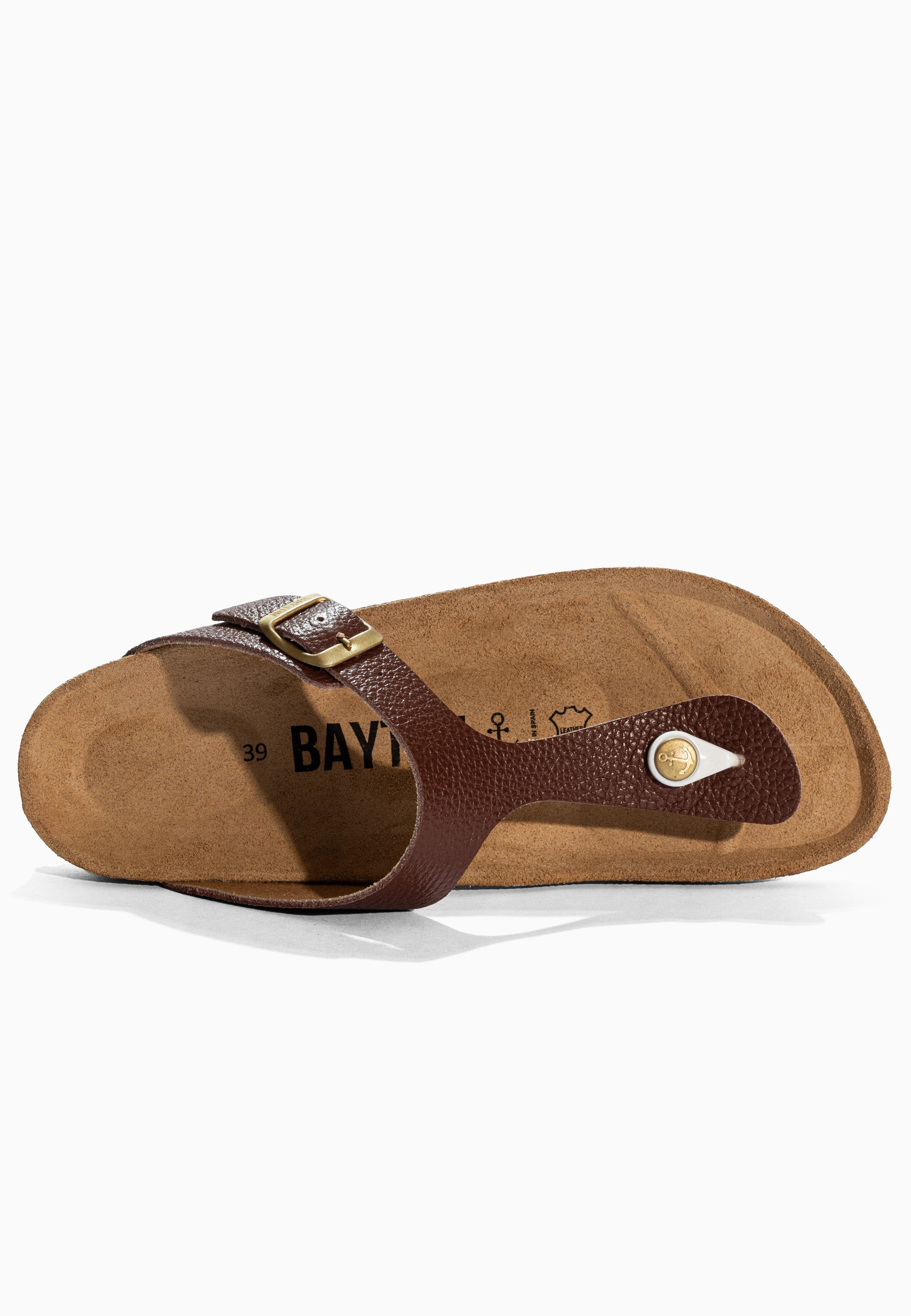 Sandales Mercure Marron en Cuir