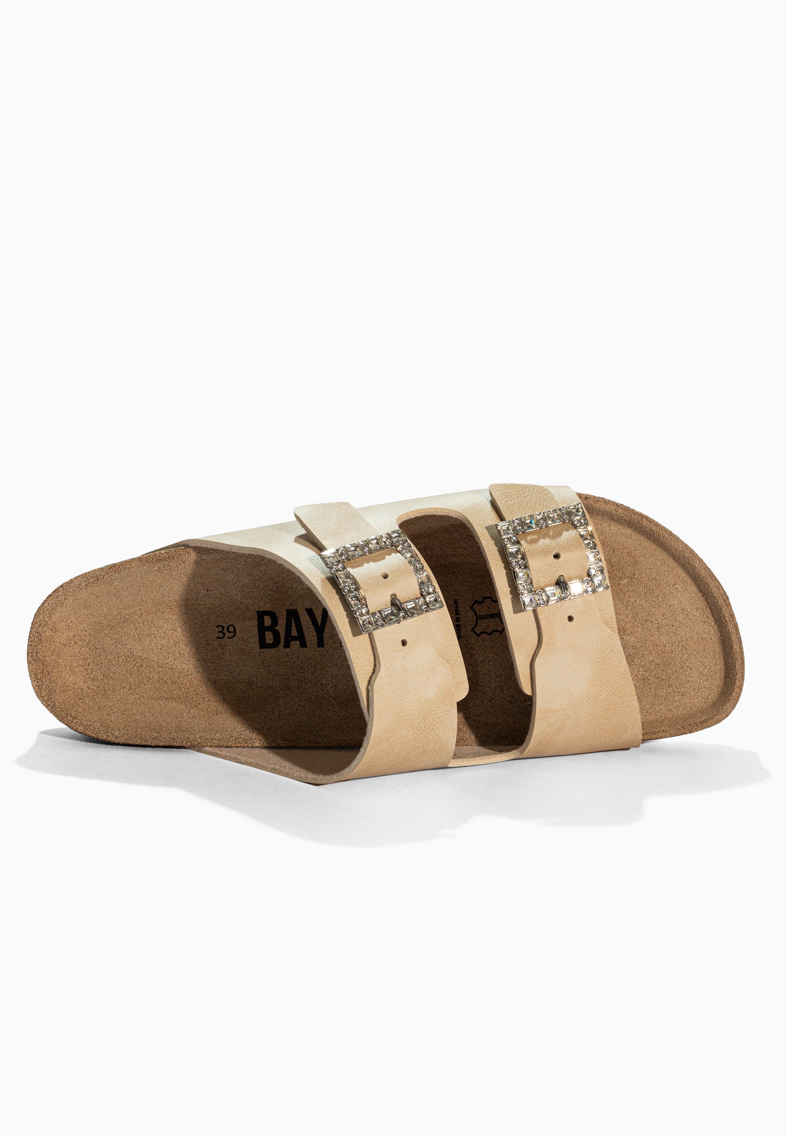 Sandales Strass Atlas Beige
