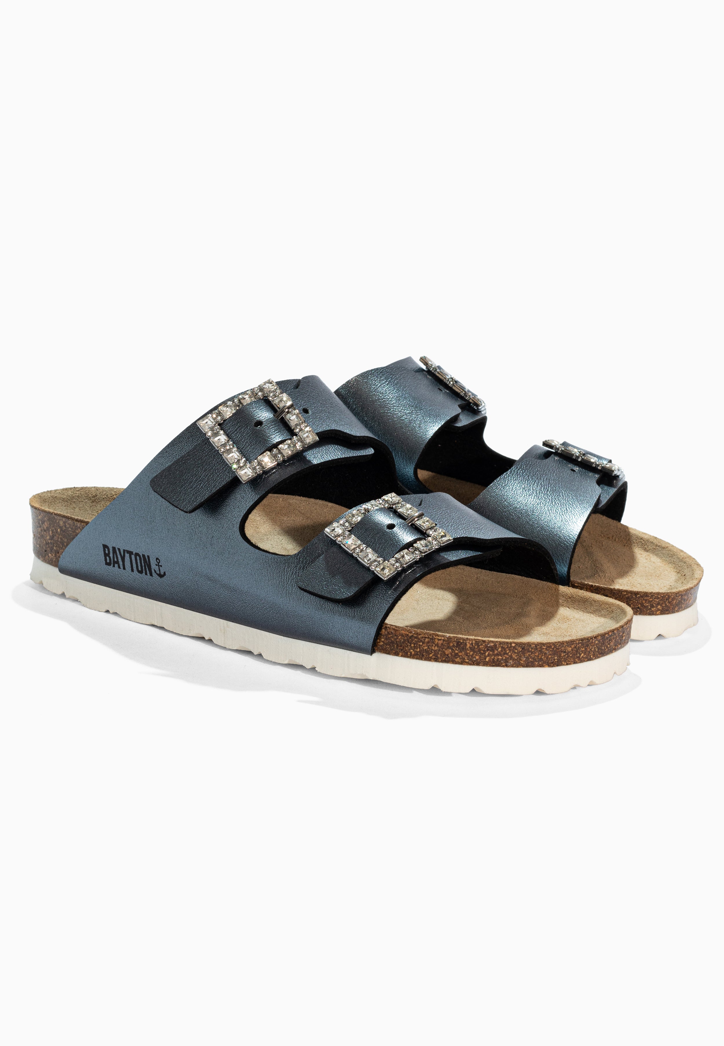 Sandales Strass Atlas Pewter