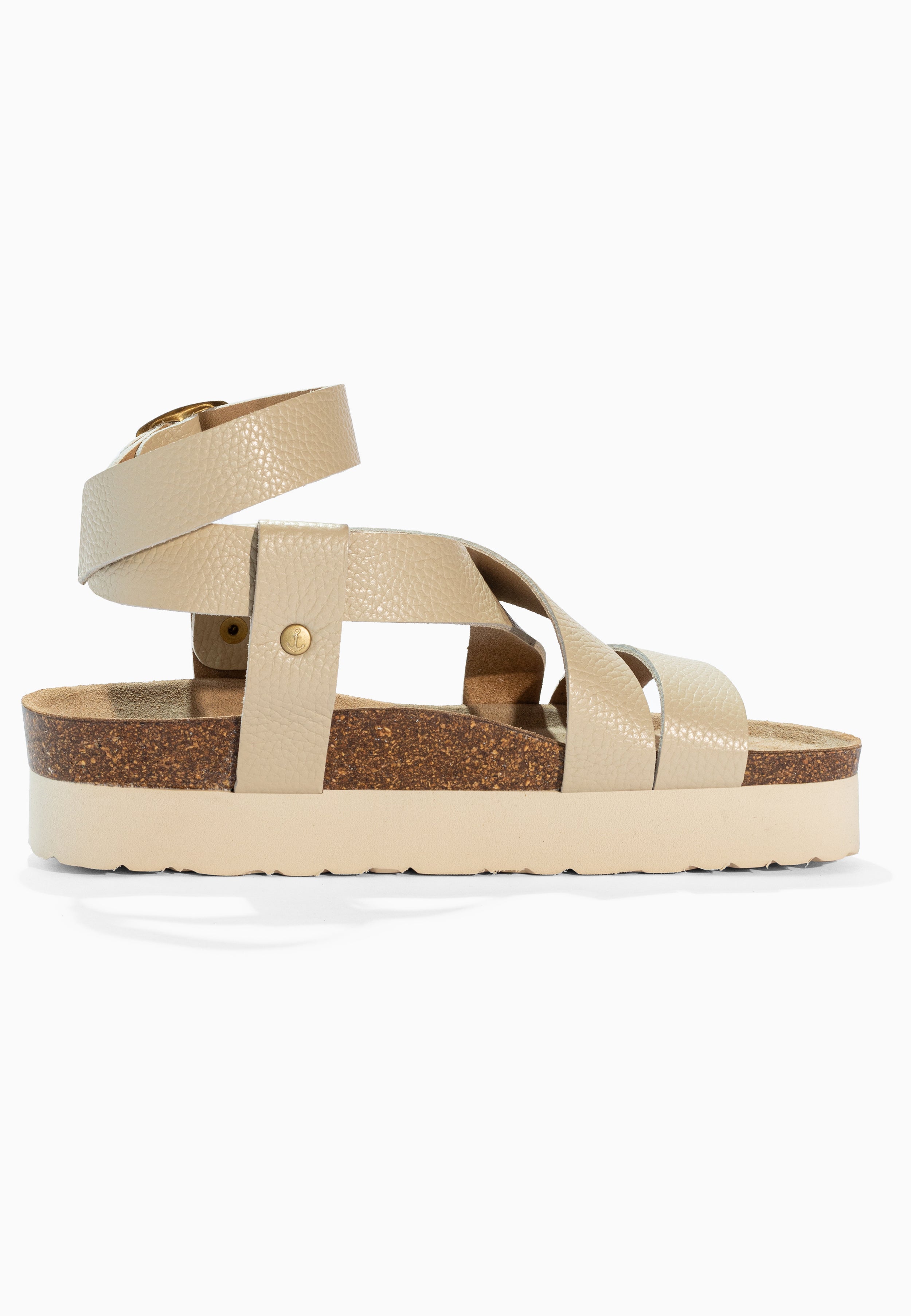 Sandales Mykonos Blanc en Cuir