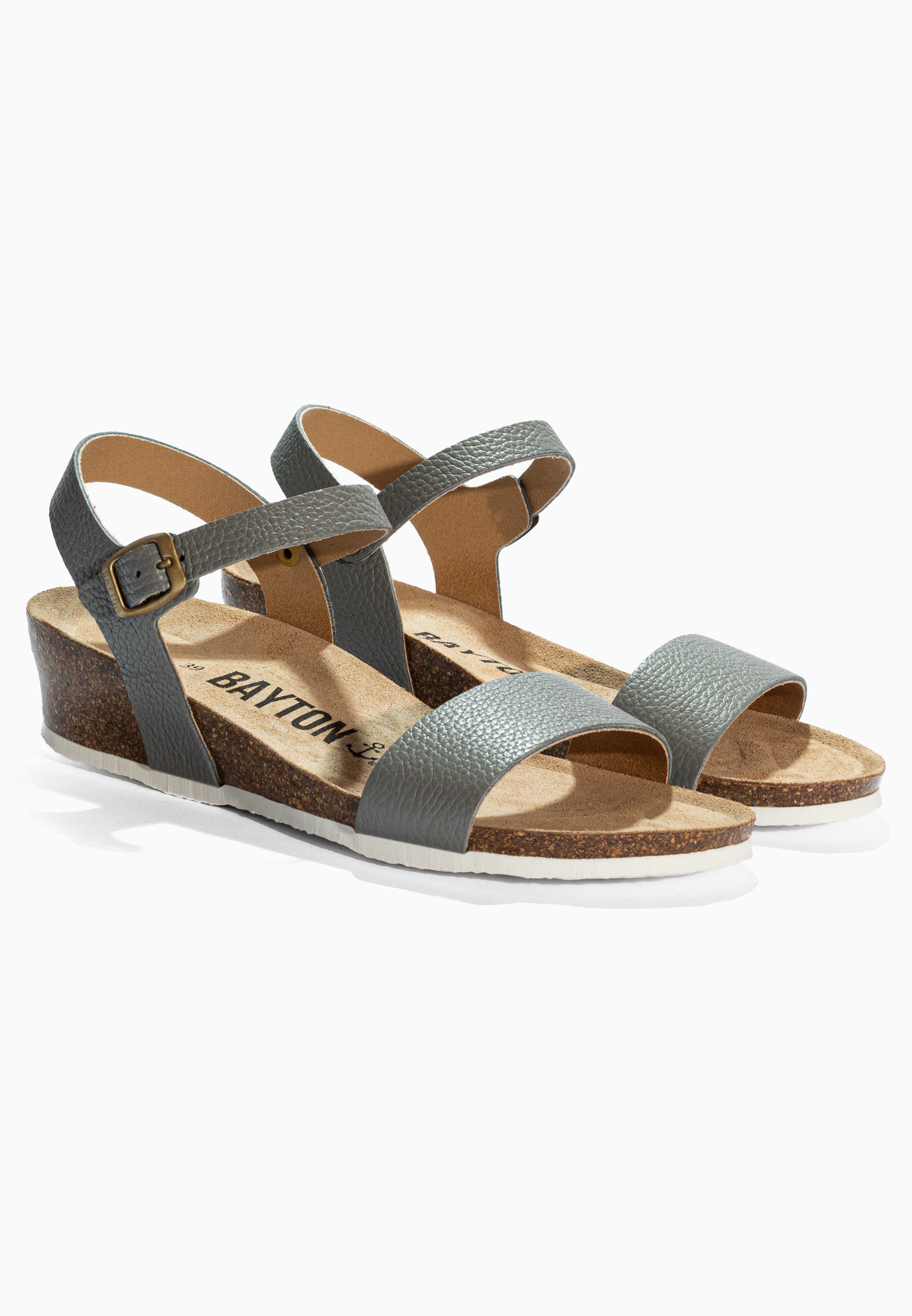 Sandales Wodonga Gris en Cuir