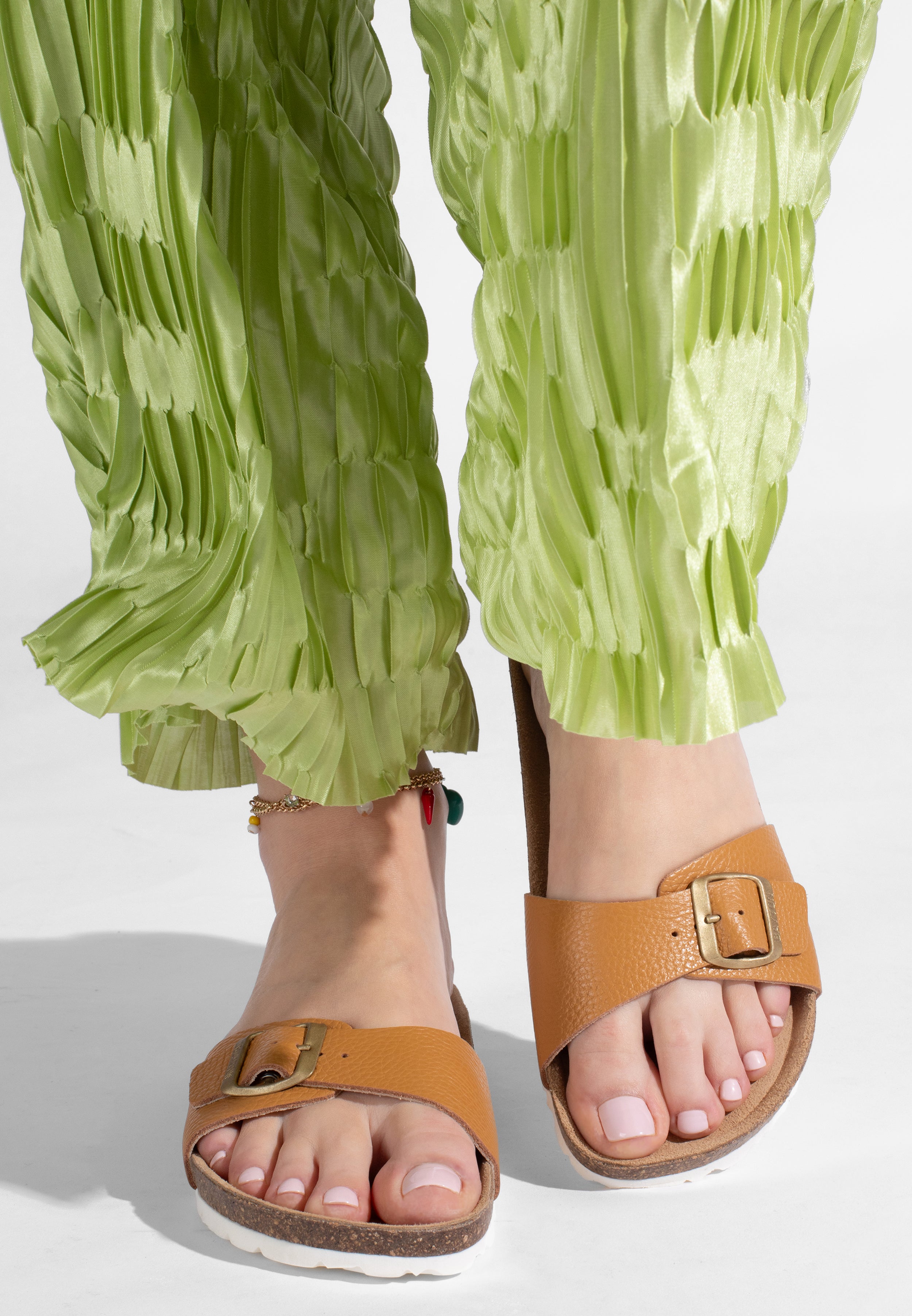 Sandales Zephyr Camel en Cuir