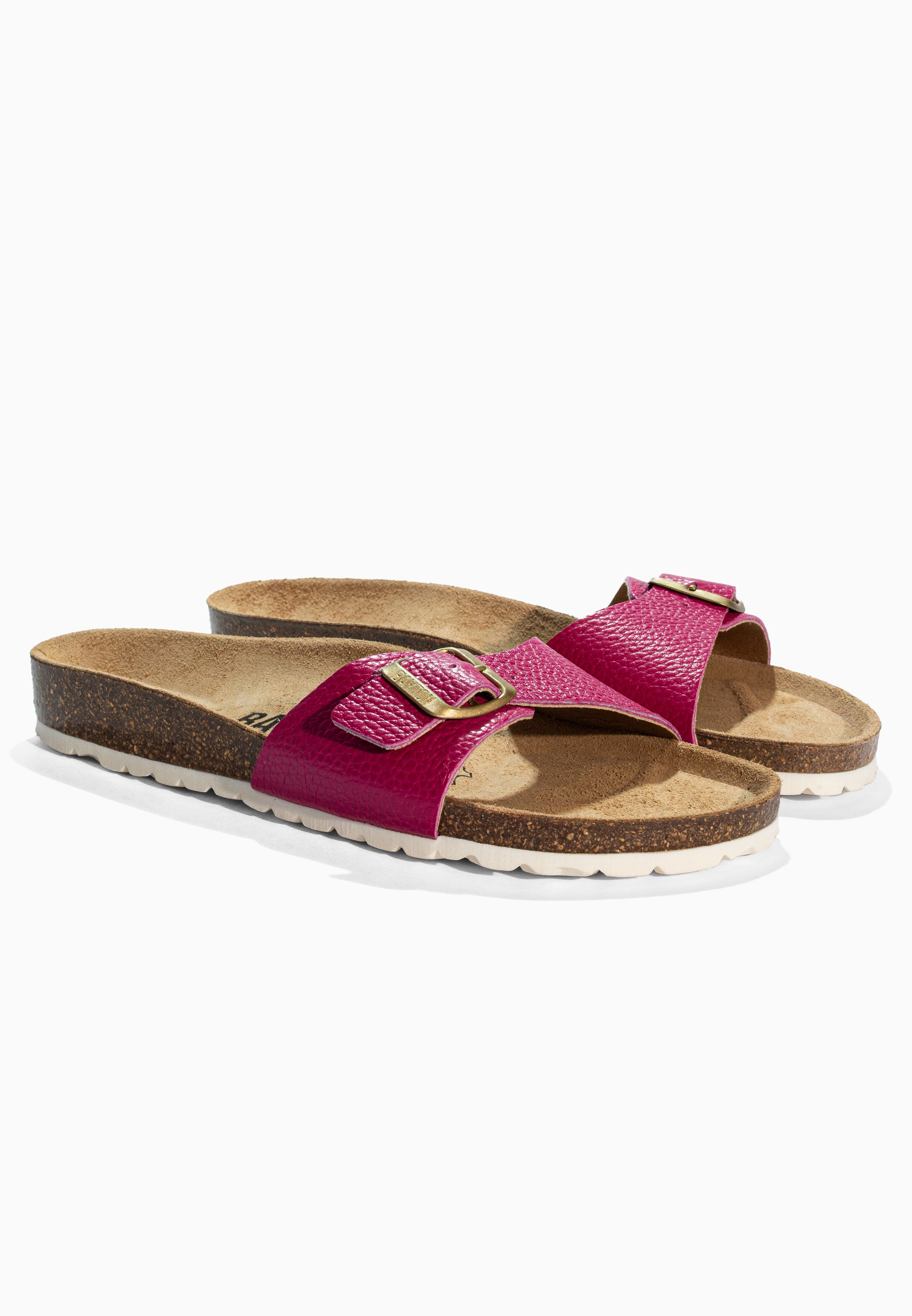 Sandales Zephyr Rose Fluo en Cuir