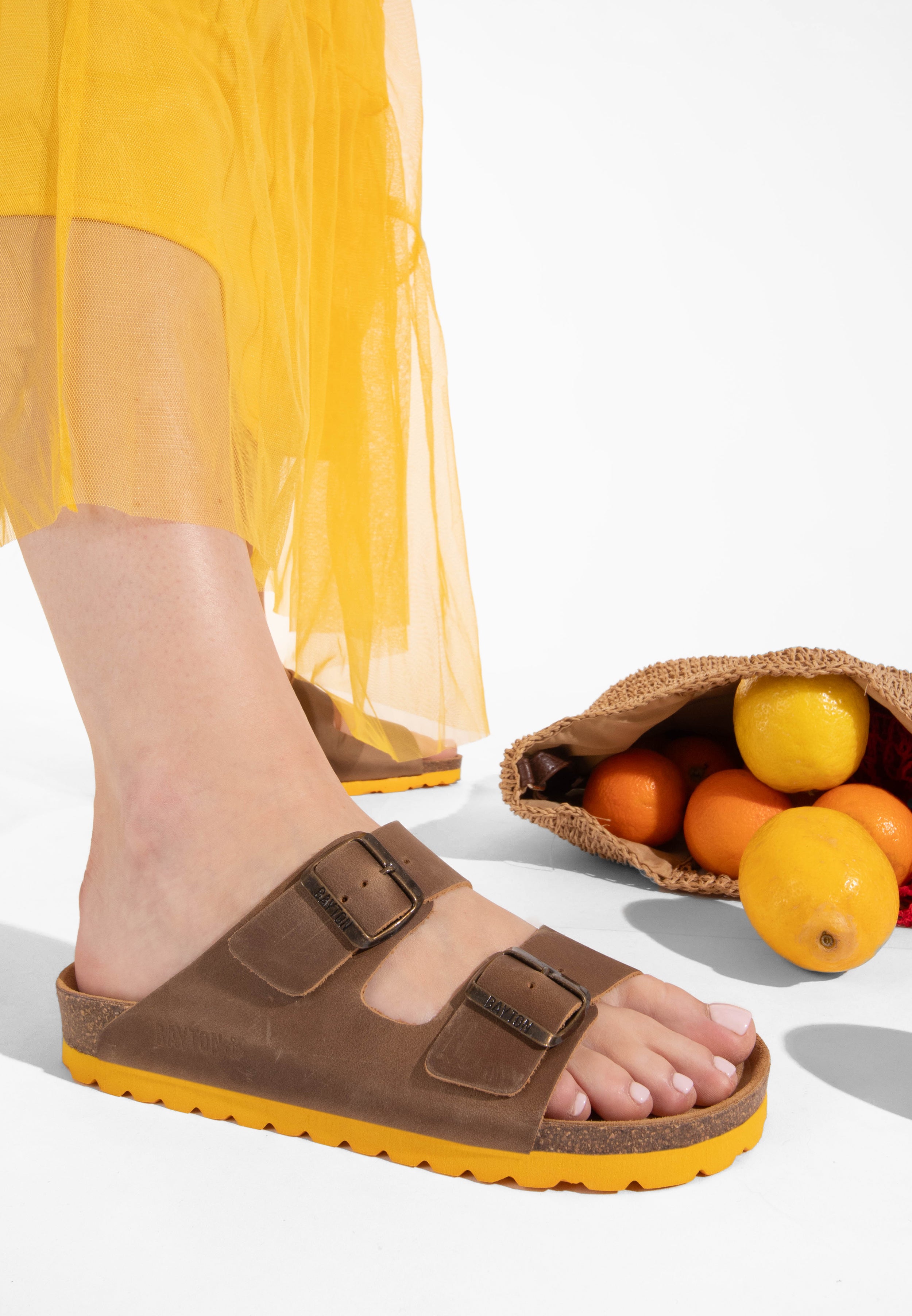 Sandales Atlas Marron en Cuir