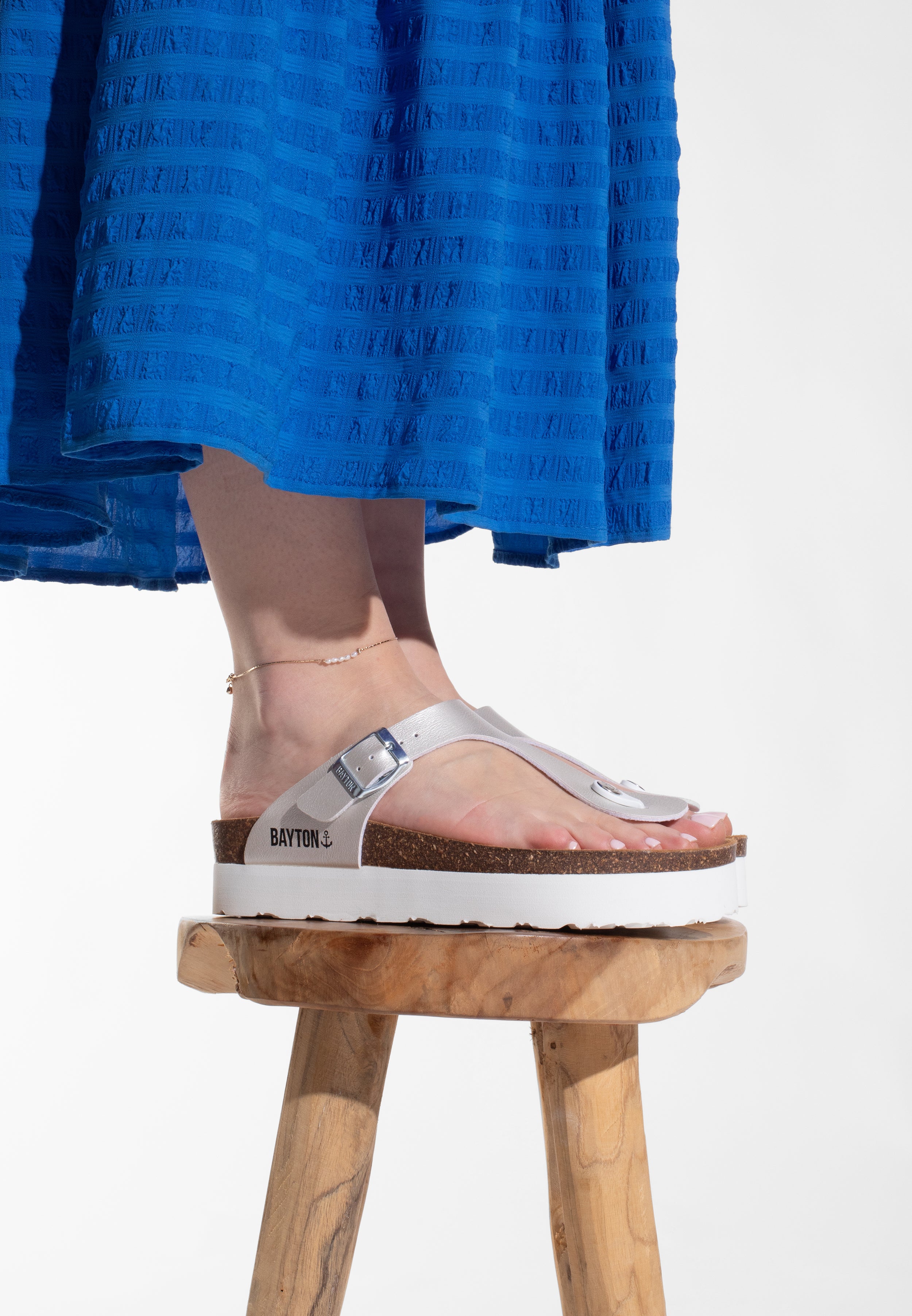 Sandales Asturias Argent