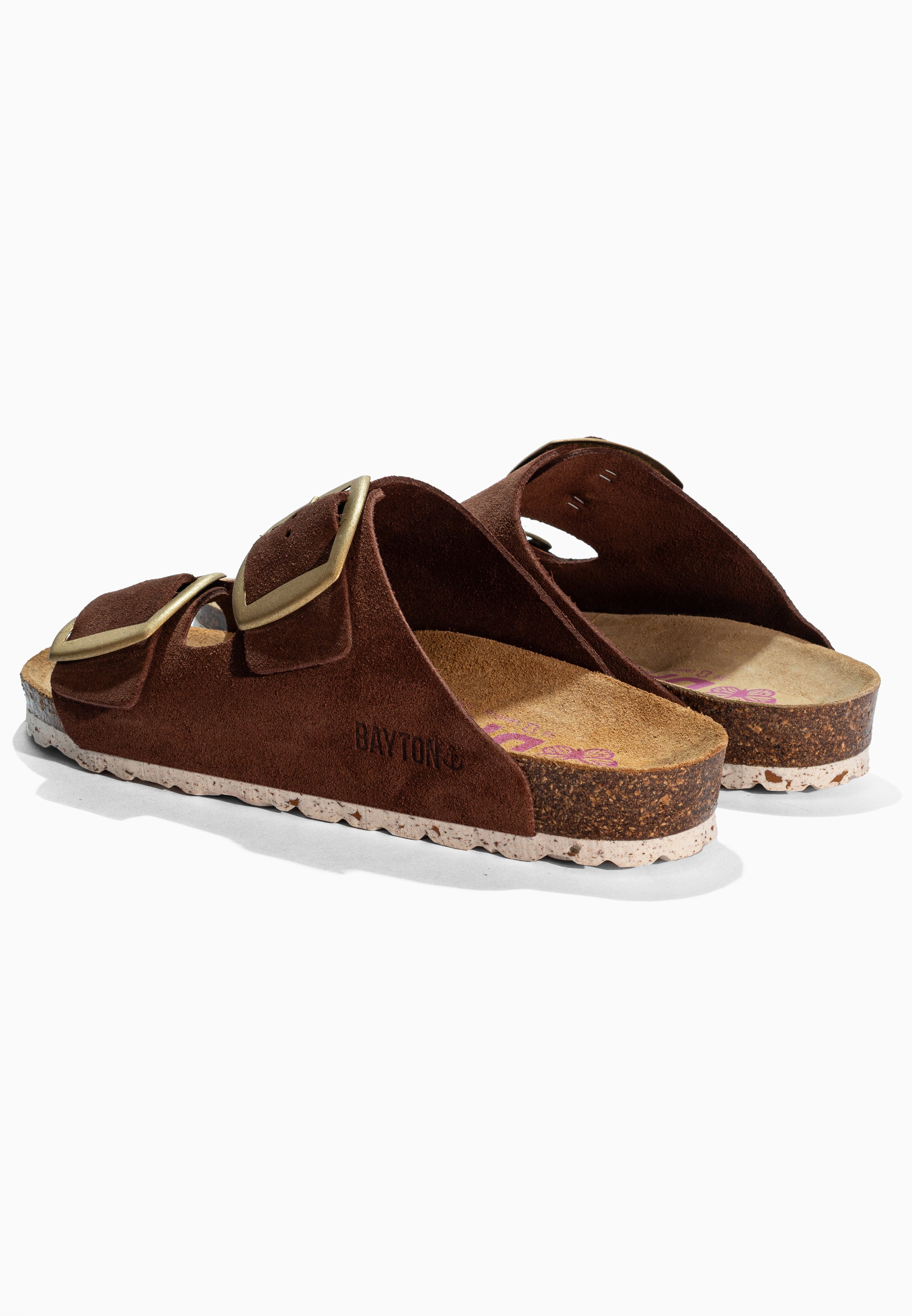 Alicante Brown Suede Leather Sandals