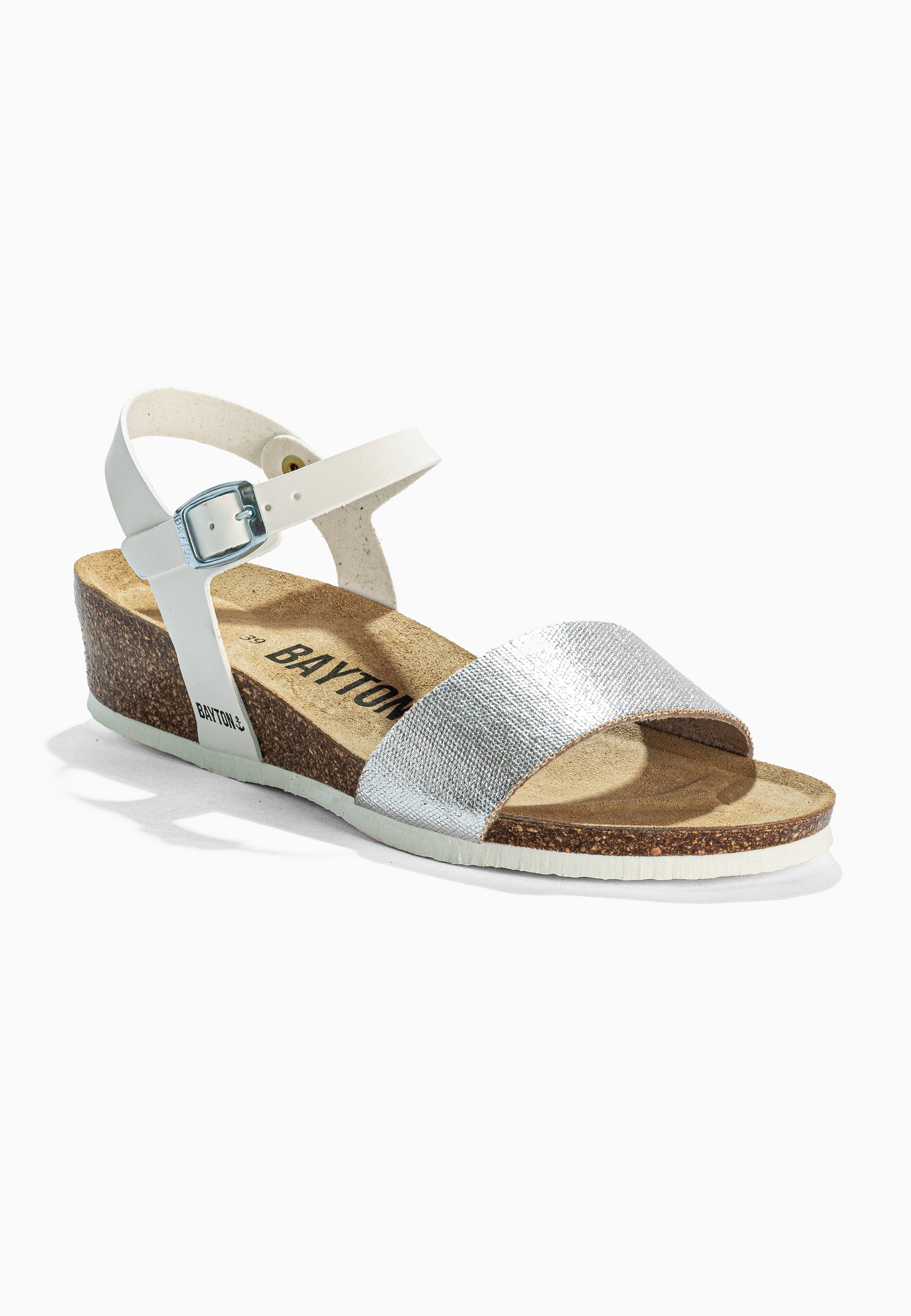 Sandales Leganes Blanc et Argent