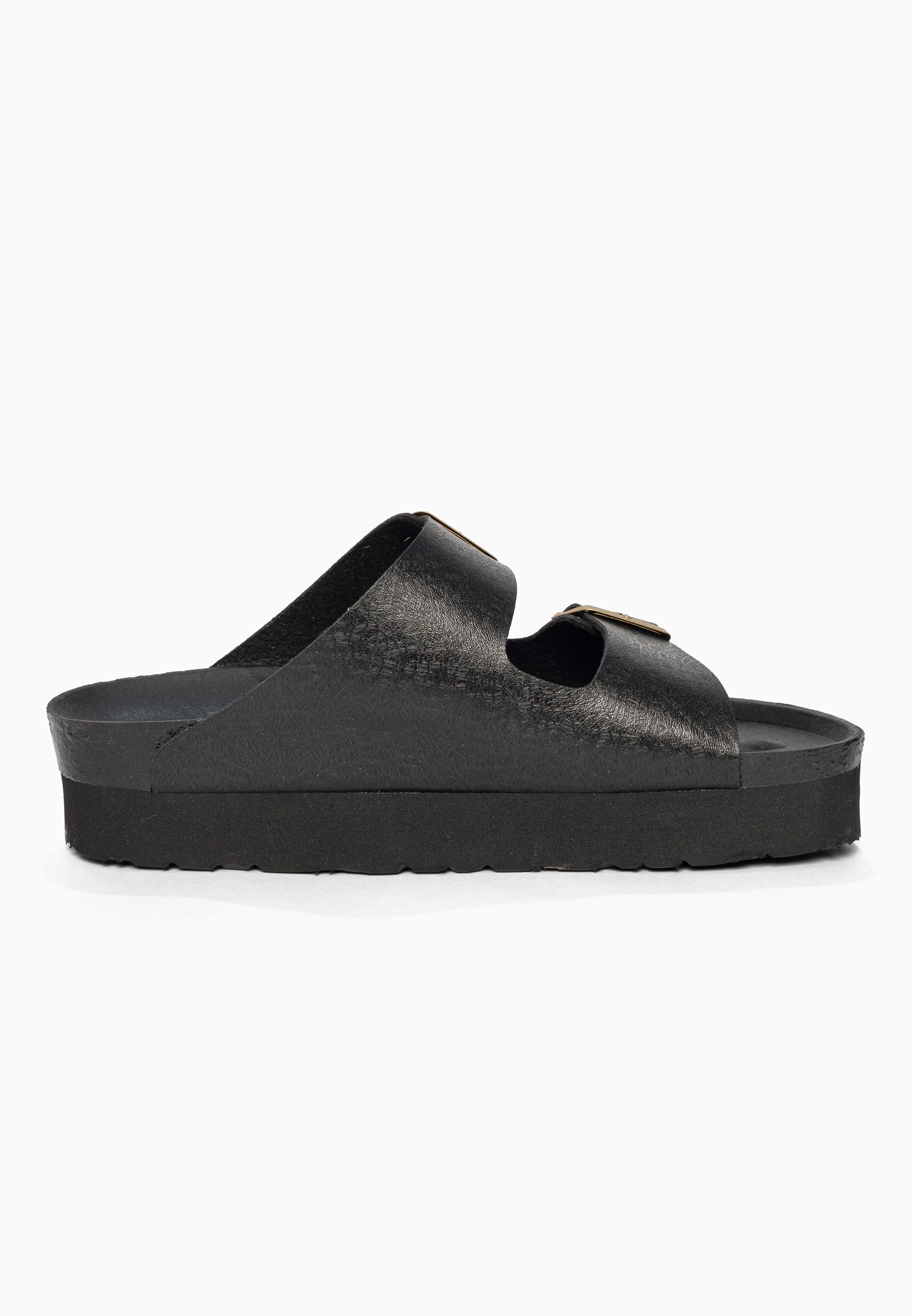 Sandales à Plateforme Japet Noir Bayton pour Femme
