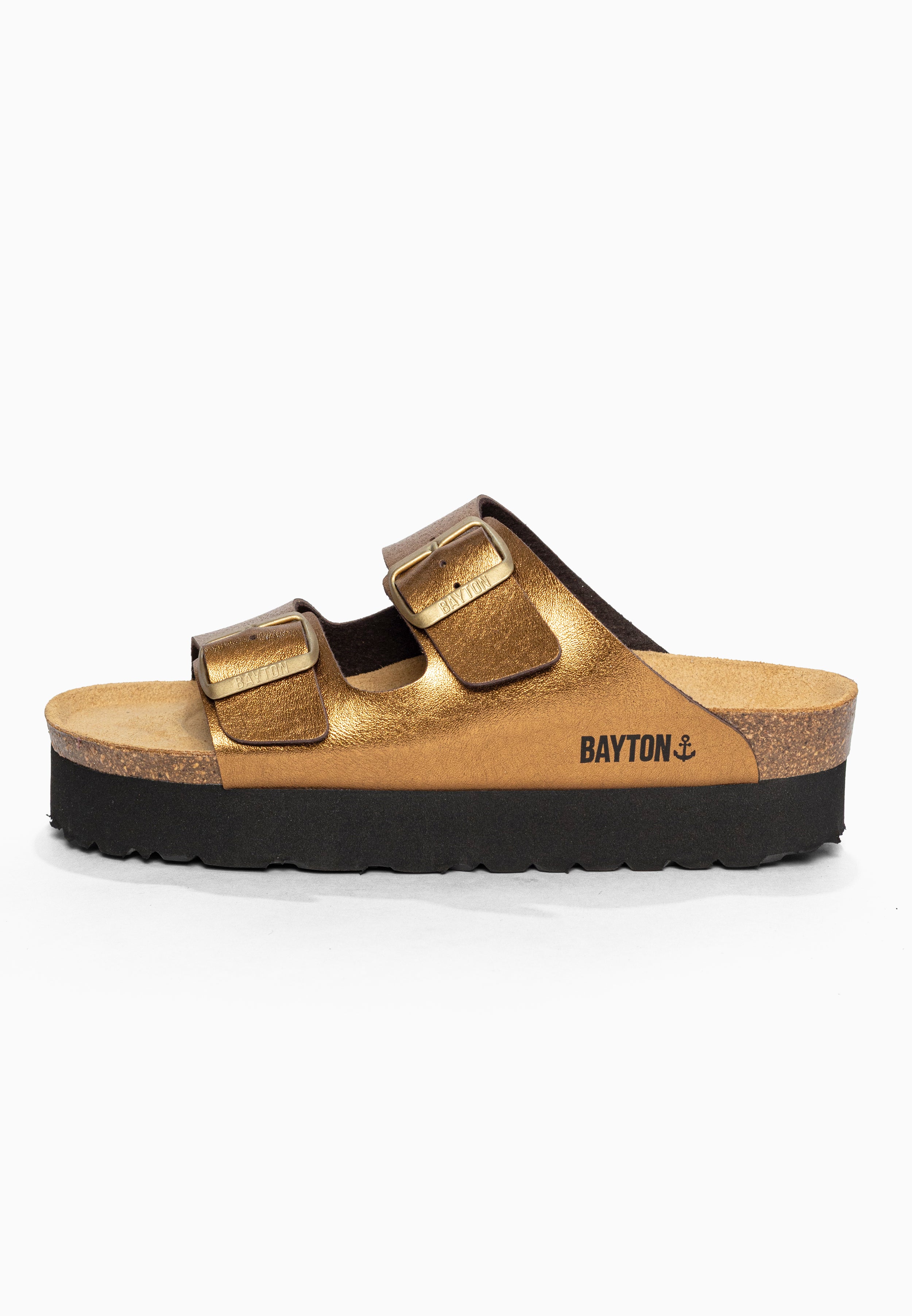 Sandales à Plateforme Japet Bronze Bayton pour Femme