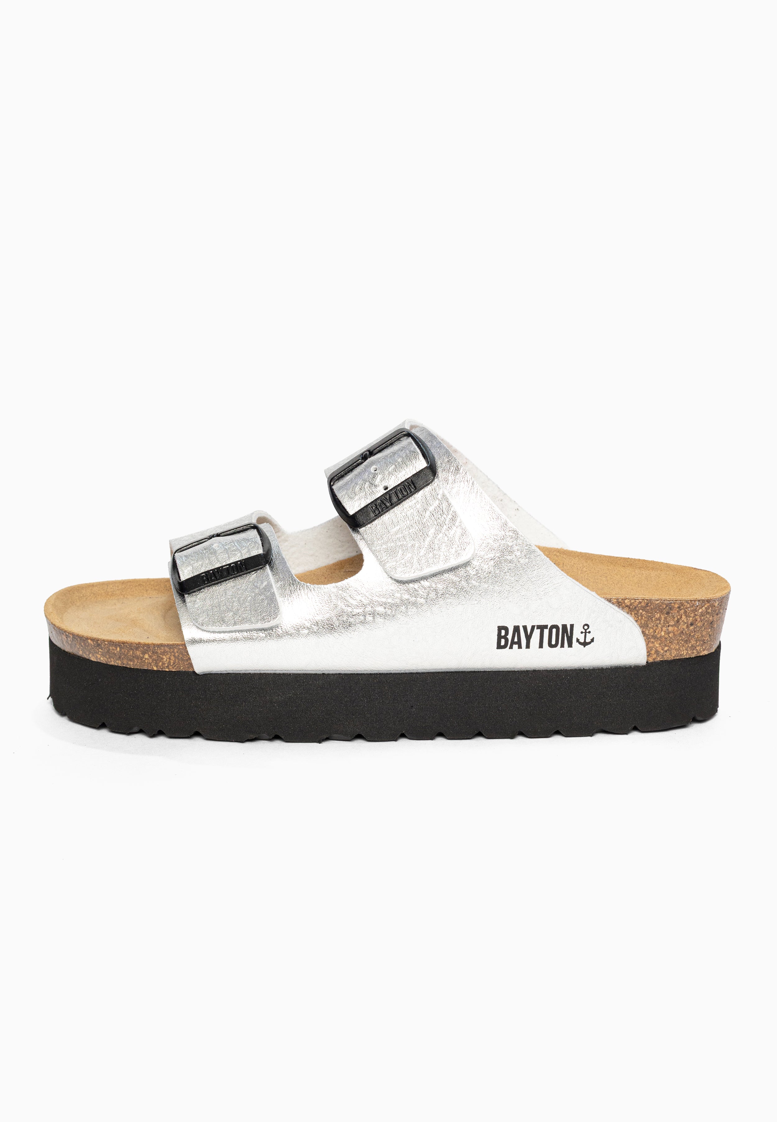 Sandales à Plateforme Japet Argent Bayton pour Femme