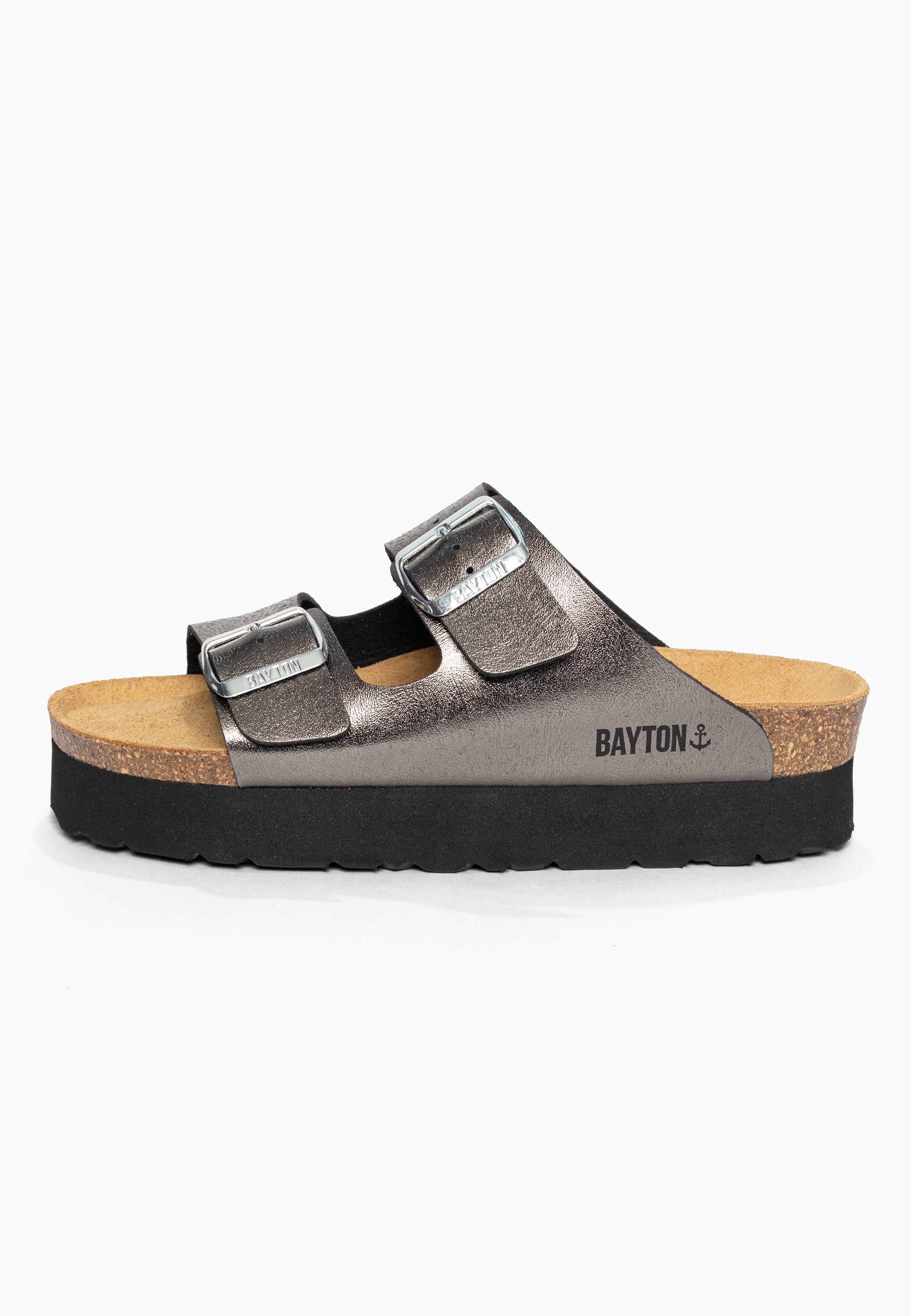 Sandales à Plateforme Japet Argent Bayton pour Femme