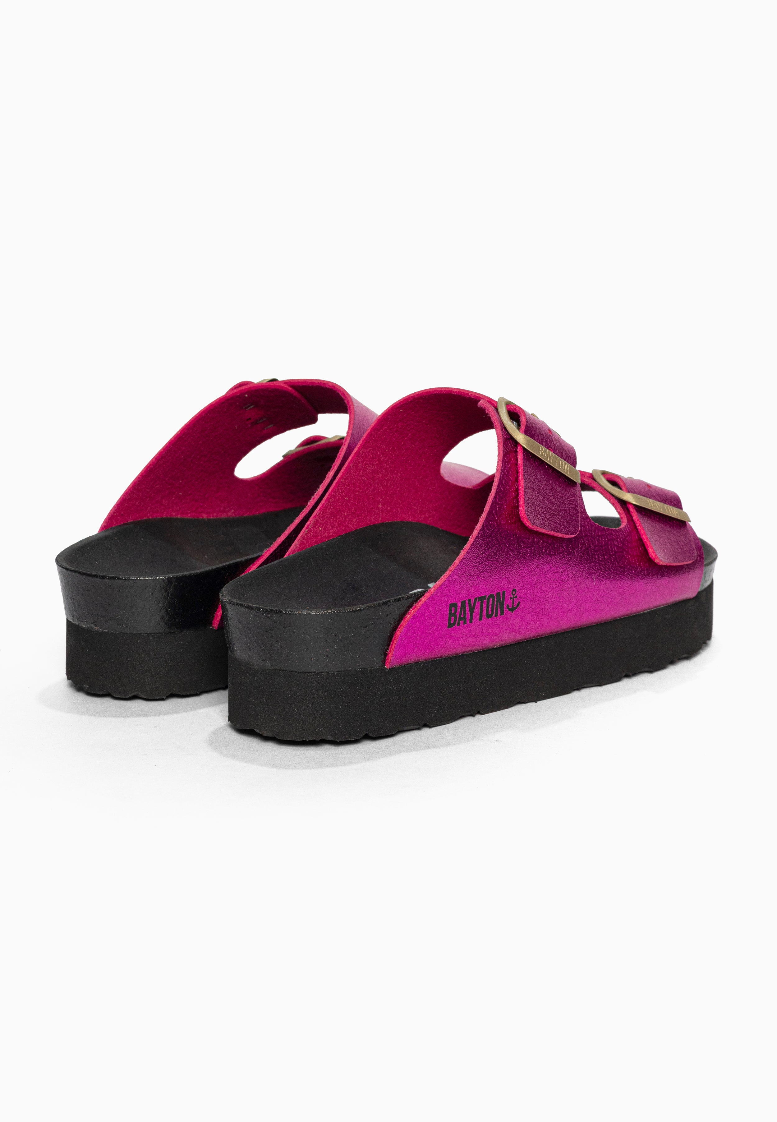 Sandales à Plateforme Japet Fuschia Bayton pour Femme