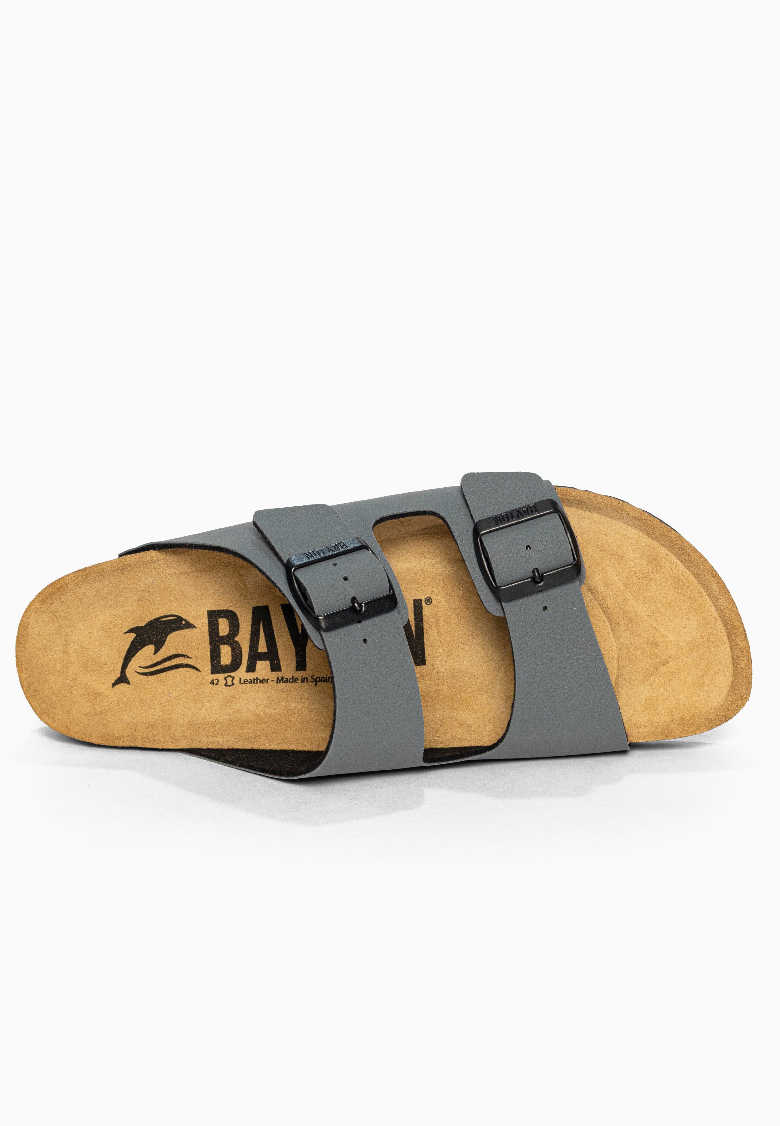 Sandales 2 Brides Atlas Anthracite Bayton pour Homme