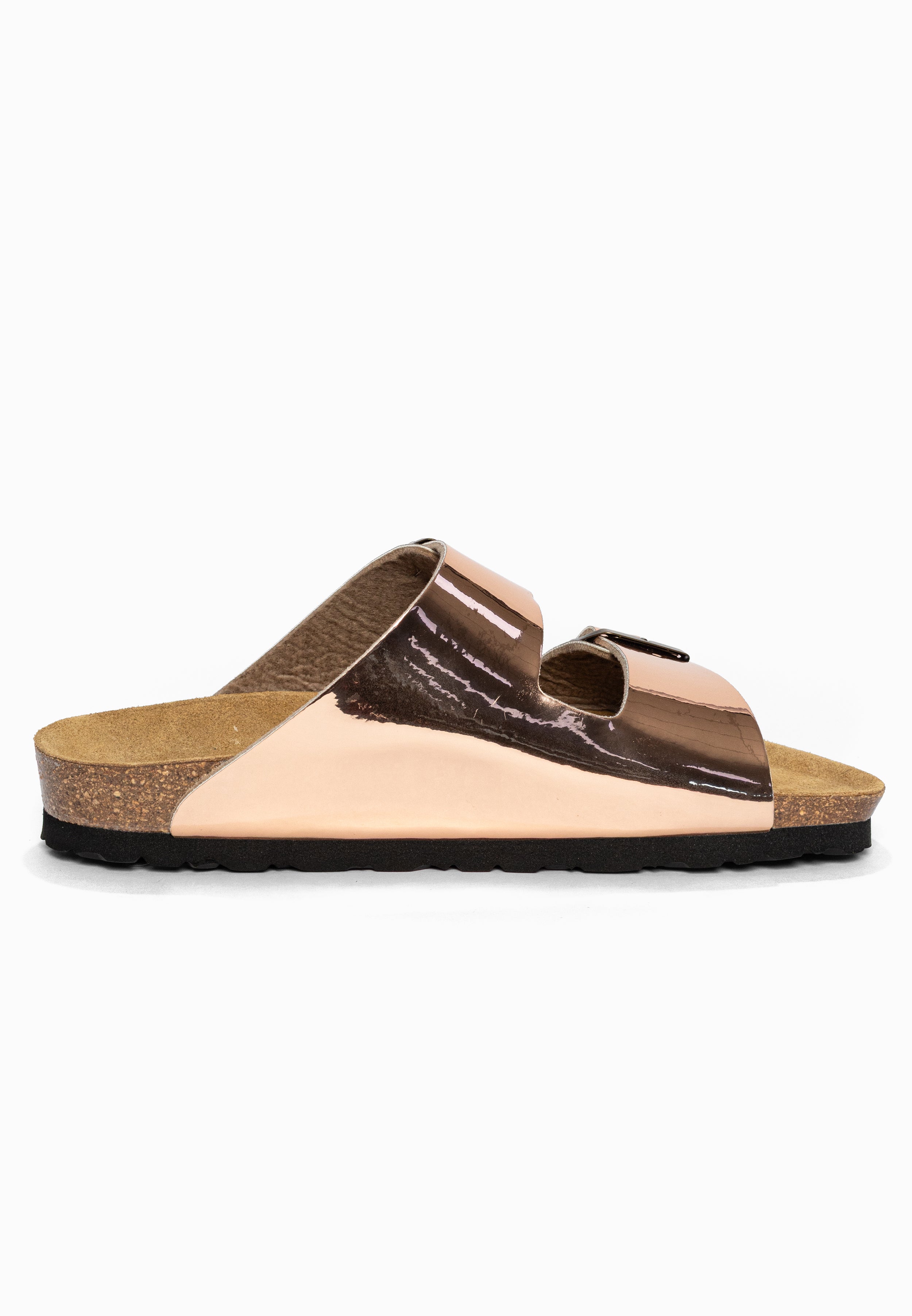 Sandales 2 Brides Atlas Rose gold Bayton pour Femme