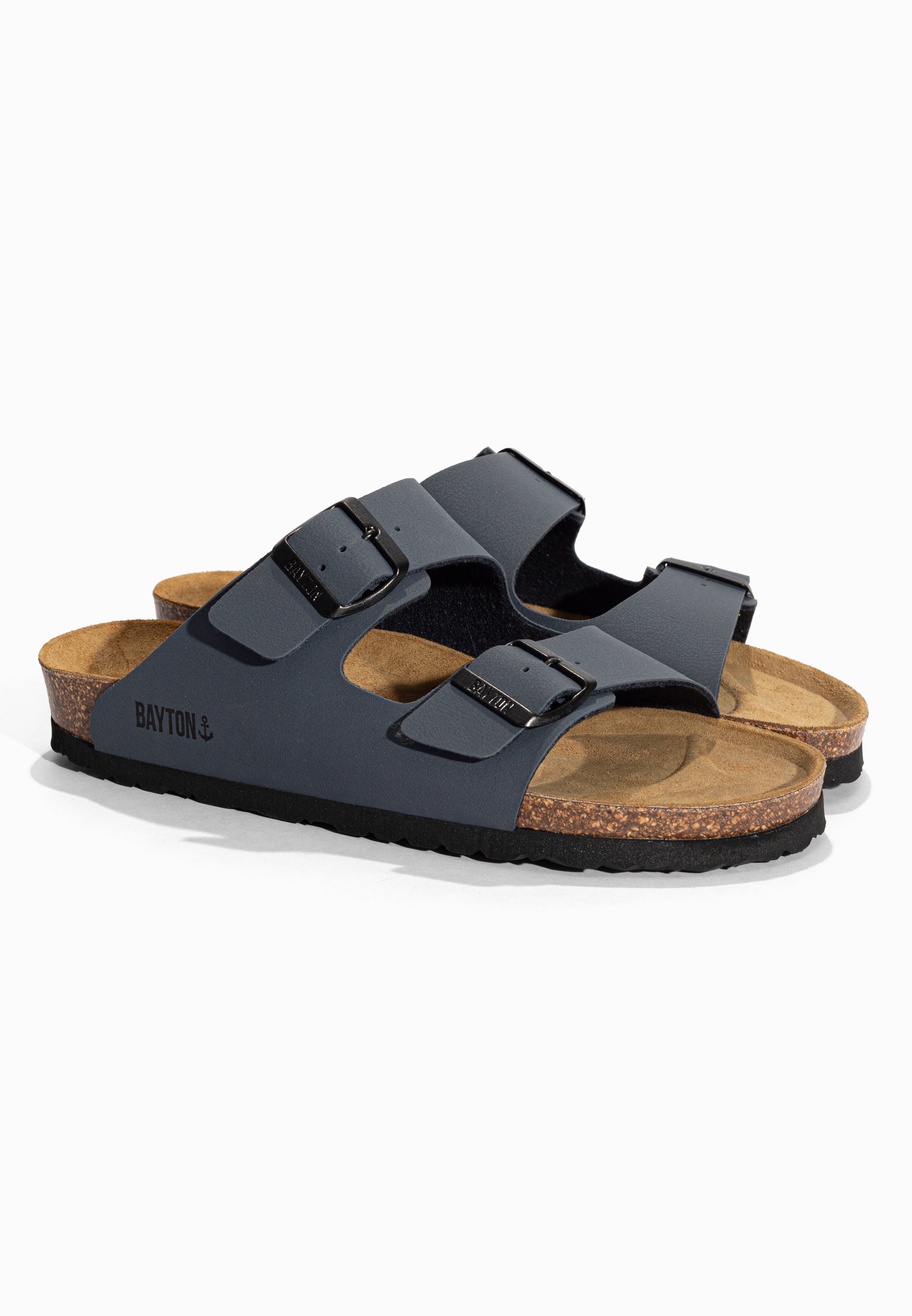 Sandales 2 Brides Atlas Bleu marine Bayton pour Homme