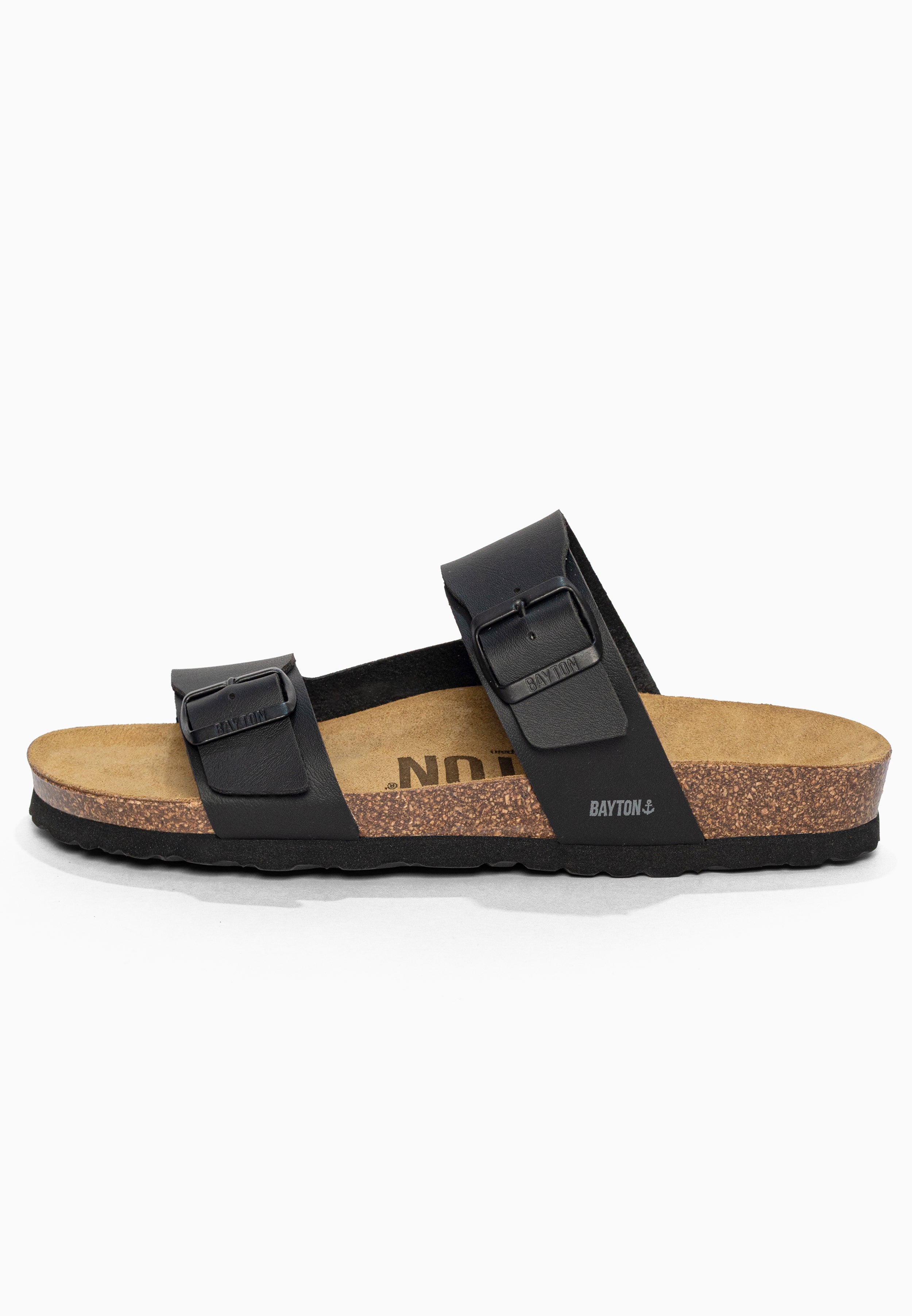 Sandales 2 Brides Ilithyie Noir Bayton pour Homme
