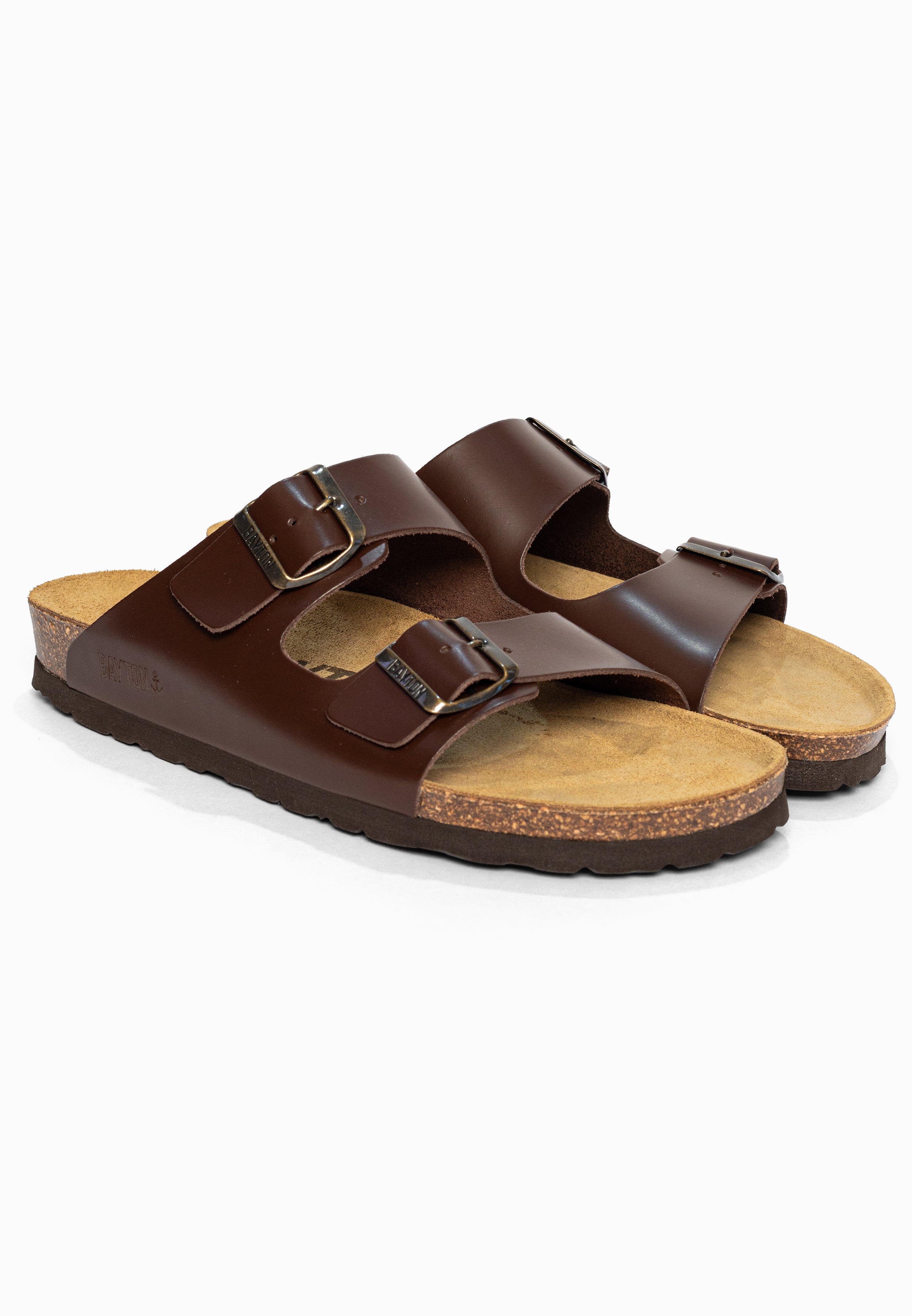 Sandales 2 Brides Atlas Marron Bayton pour Homme