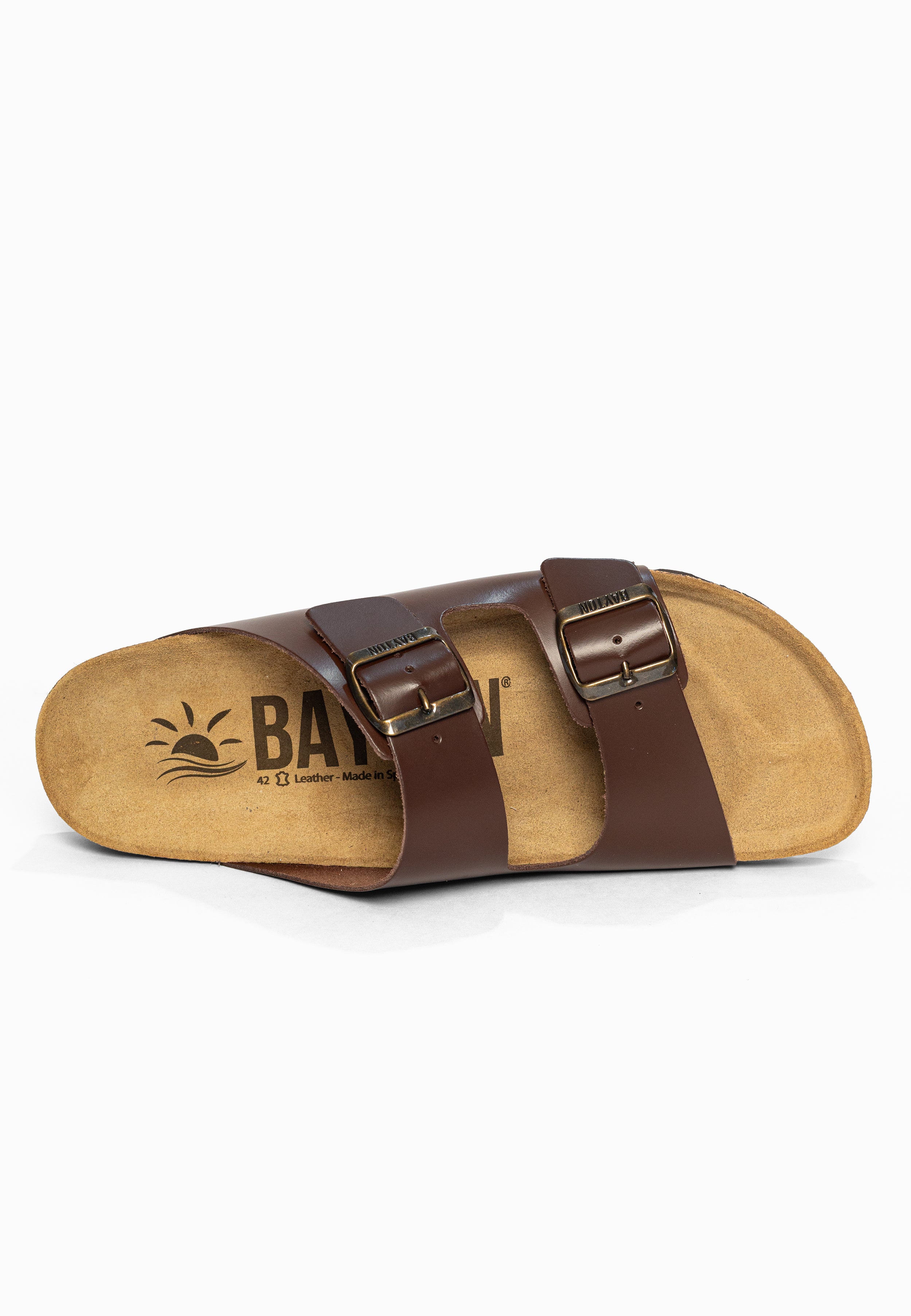 Sandales 2 Brides Atlas Marron Bayton pour Homme
