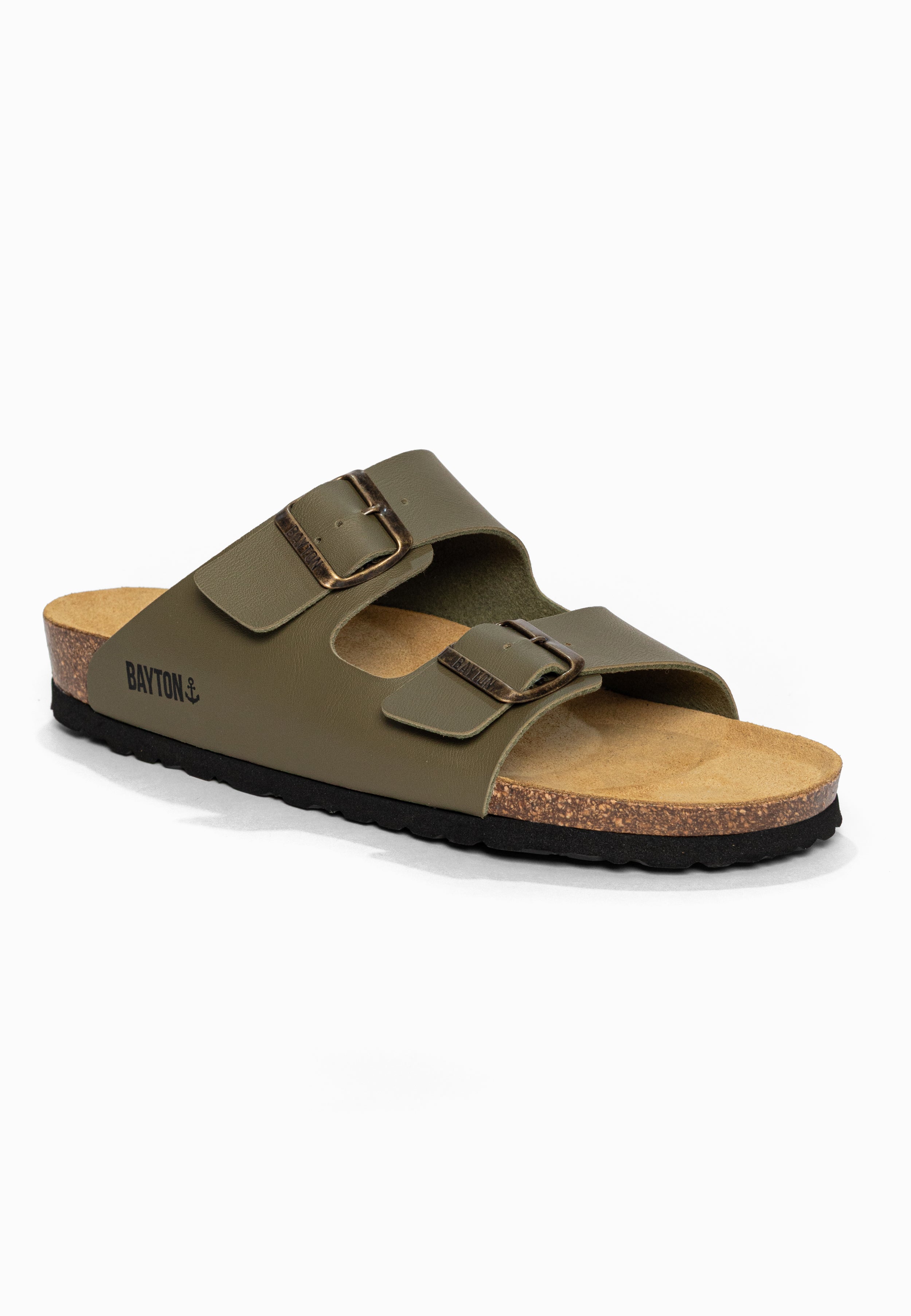 Sandales 2 Brides Atlas Kaki Bayton pour Homme