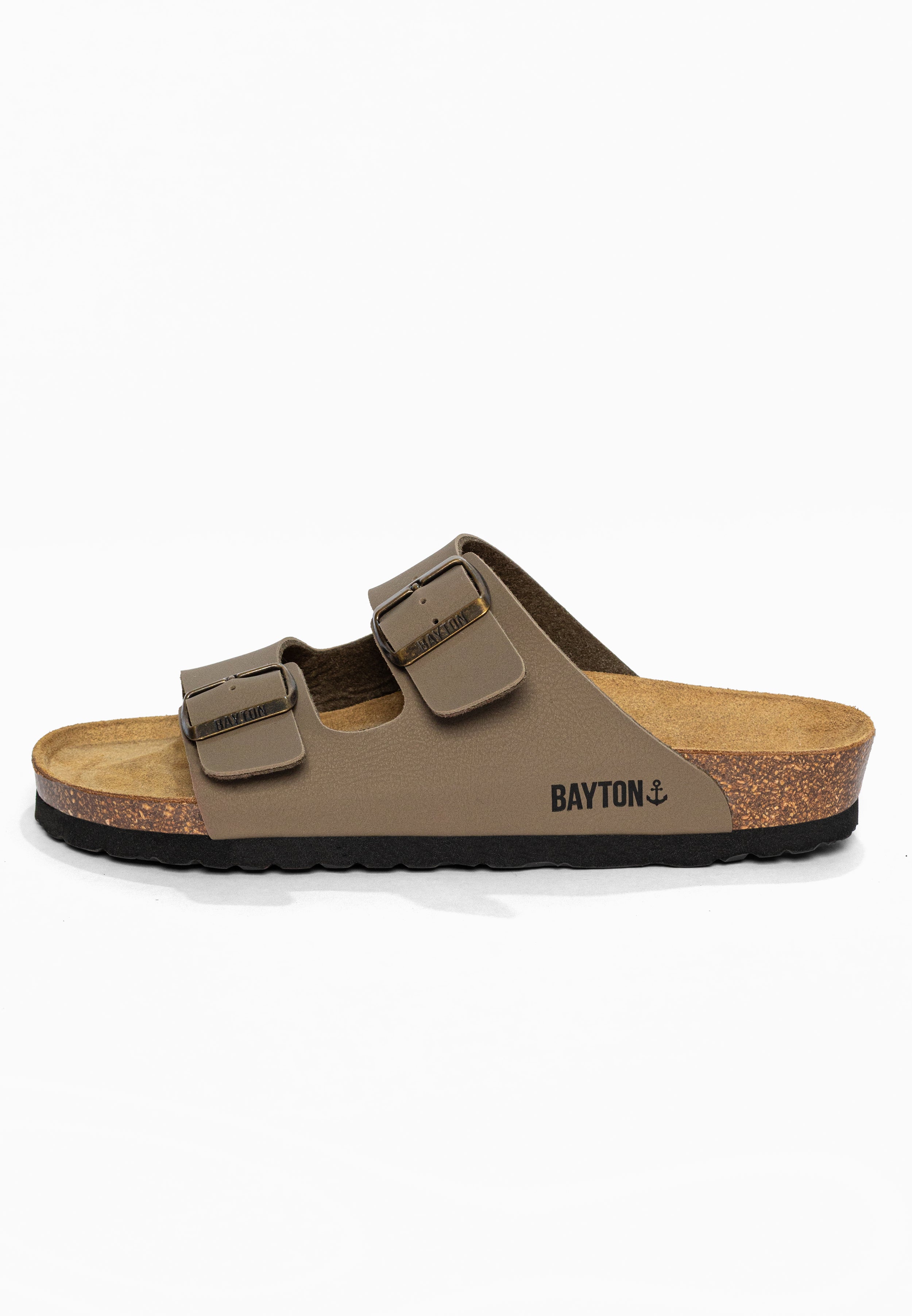 Sandales 2 Brides Atlas Taupe Bayton pour Homme