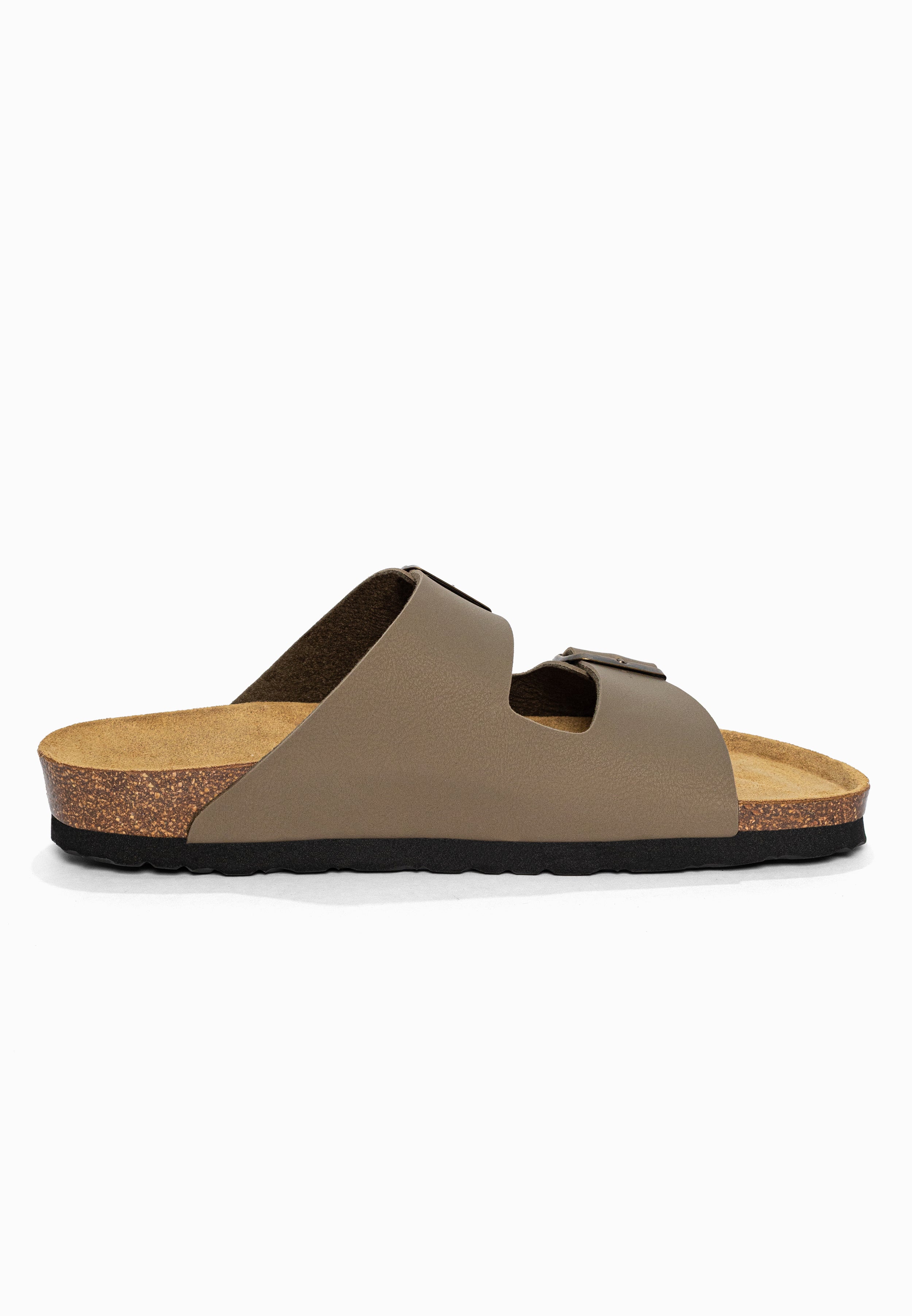 Sandales 2 Brides Atlas Taupe Bayton pour Homme