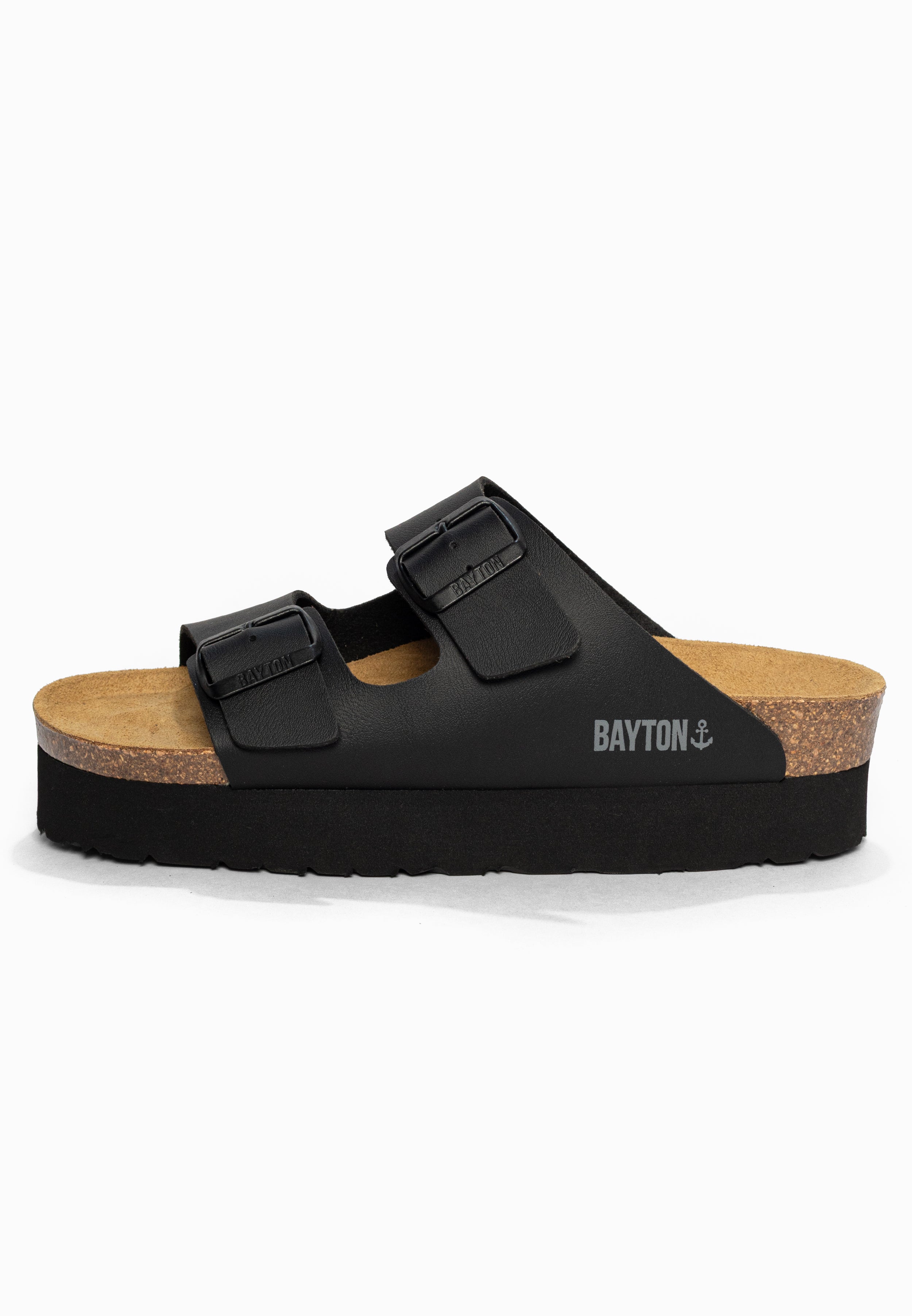 Sandales à Plateforme Japet Noir Bayton pour Femme