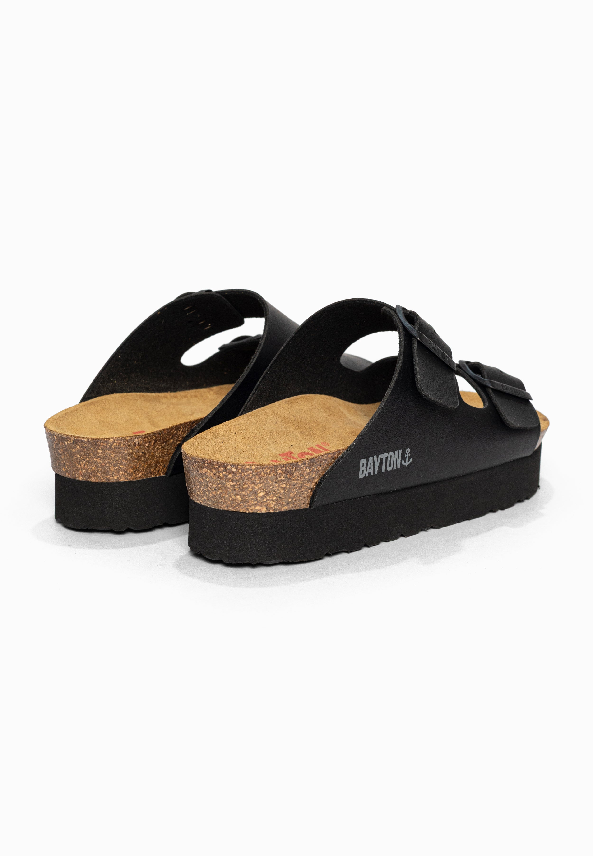 Sandales à Plateforme Japet Noir Bayton pour Femme