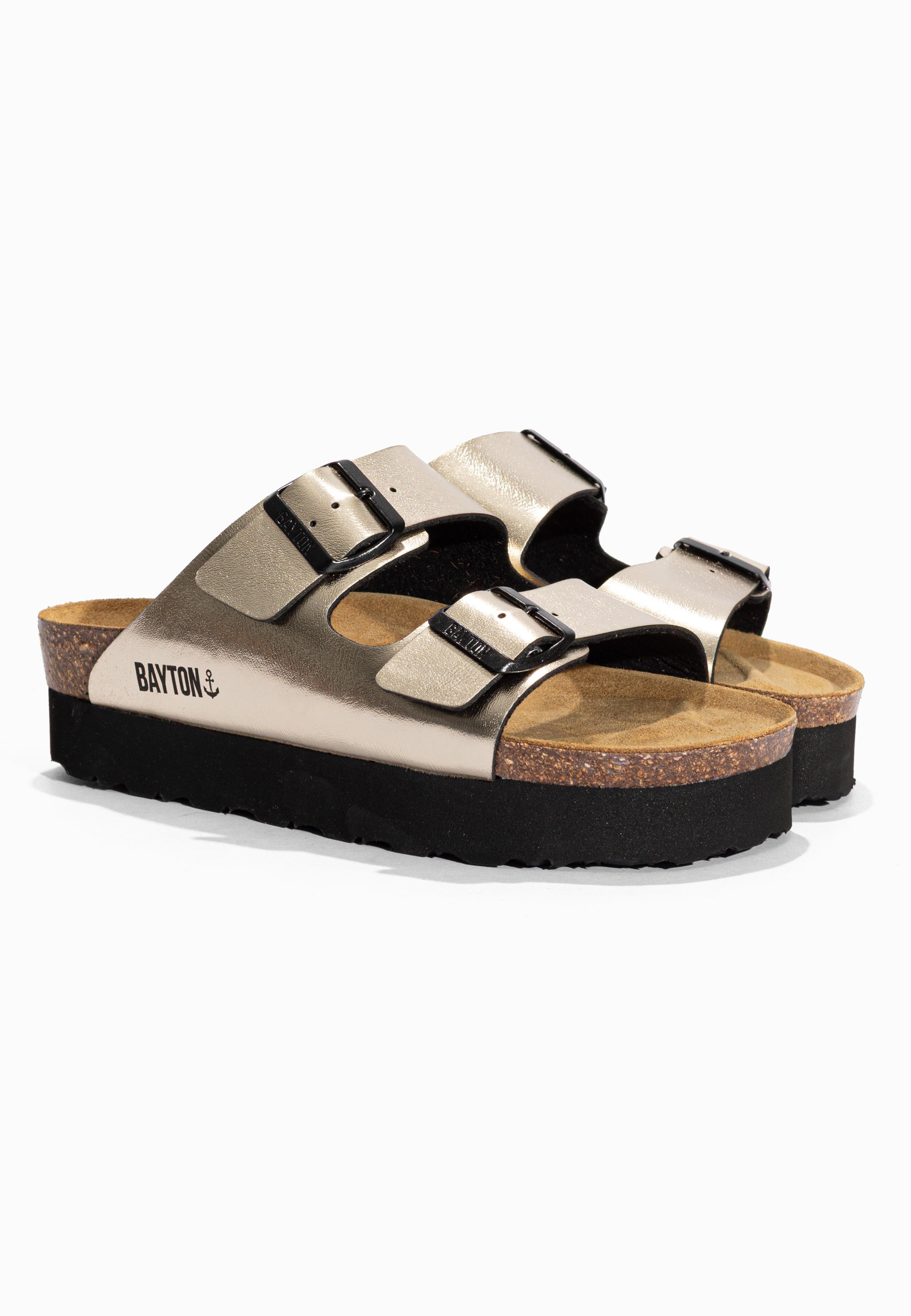 Sandales à Plateforme Japet Or Bayton pour Femme