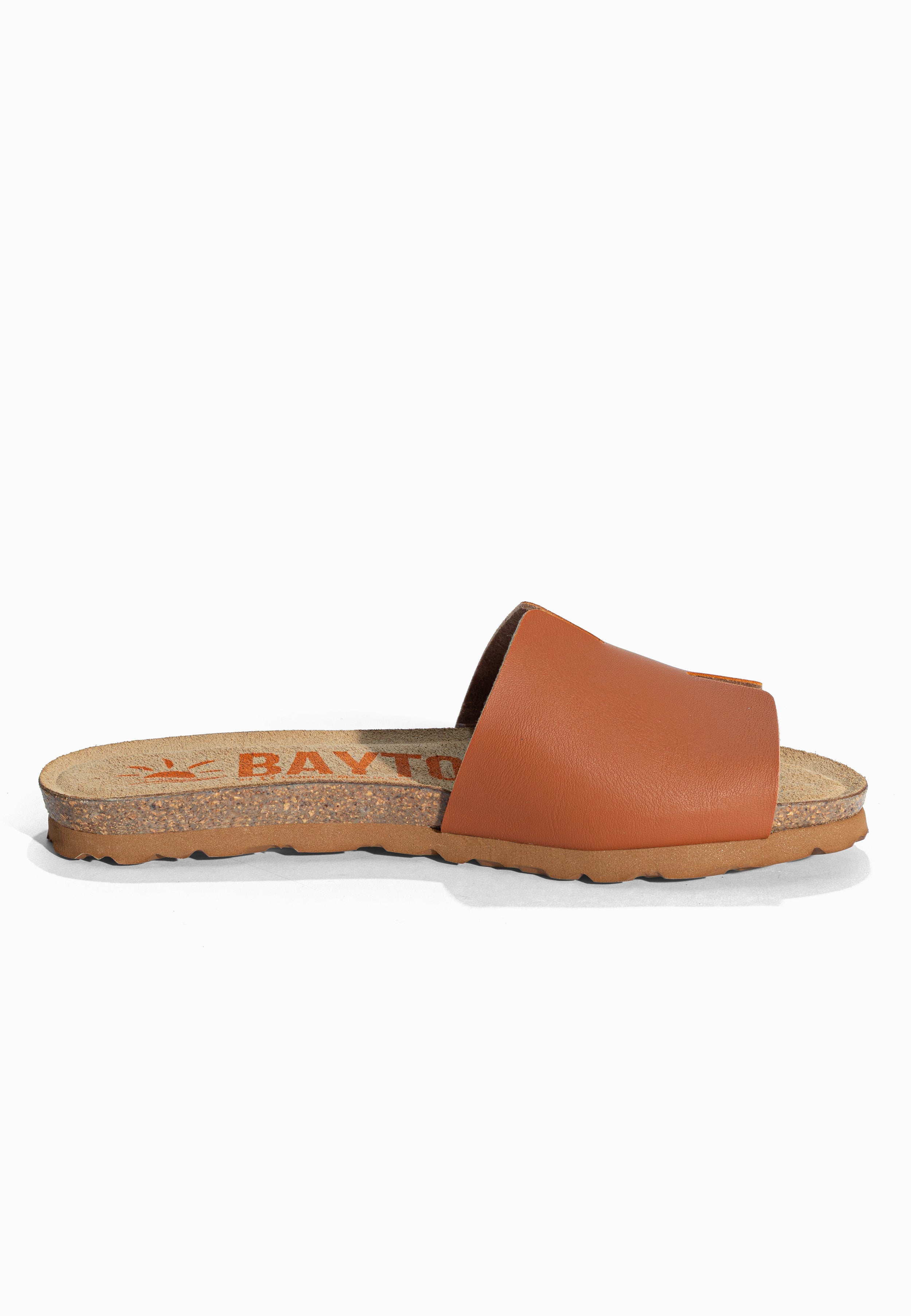 Sandales 1 Bride Djilian Slim Camel Bayton pour Femme