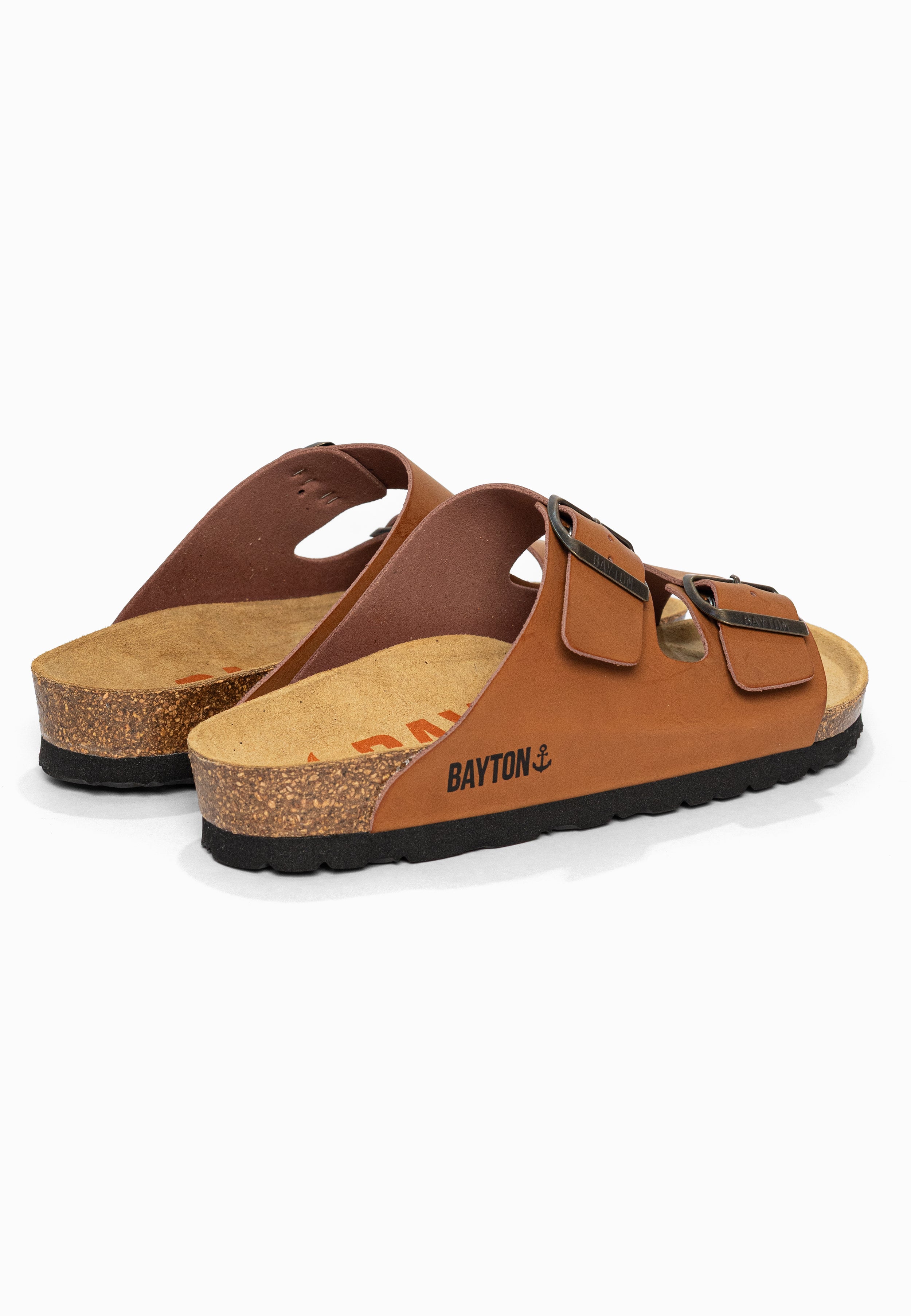 Sandales 2 Brides Atlas Camel Bayton pour Femme