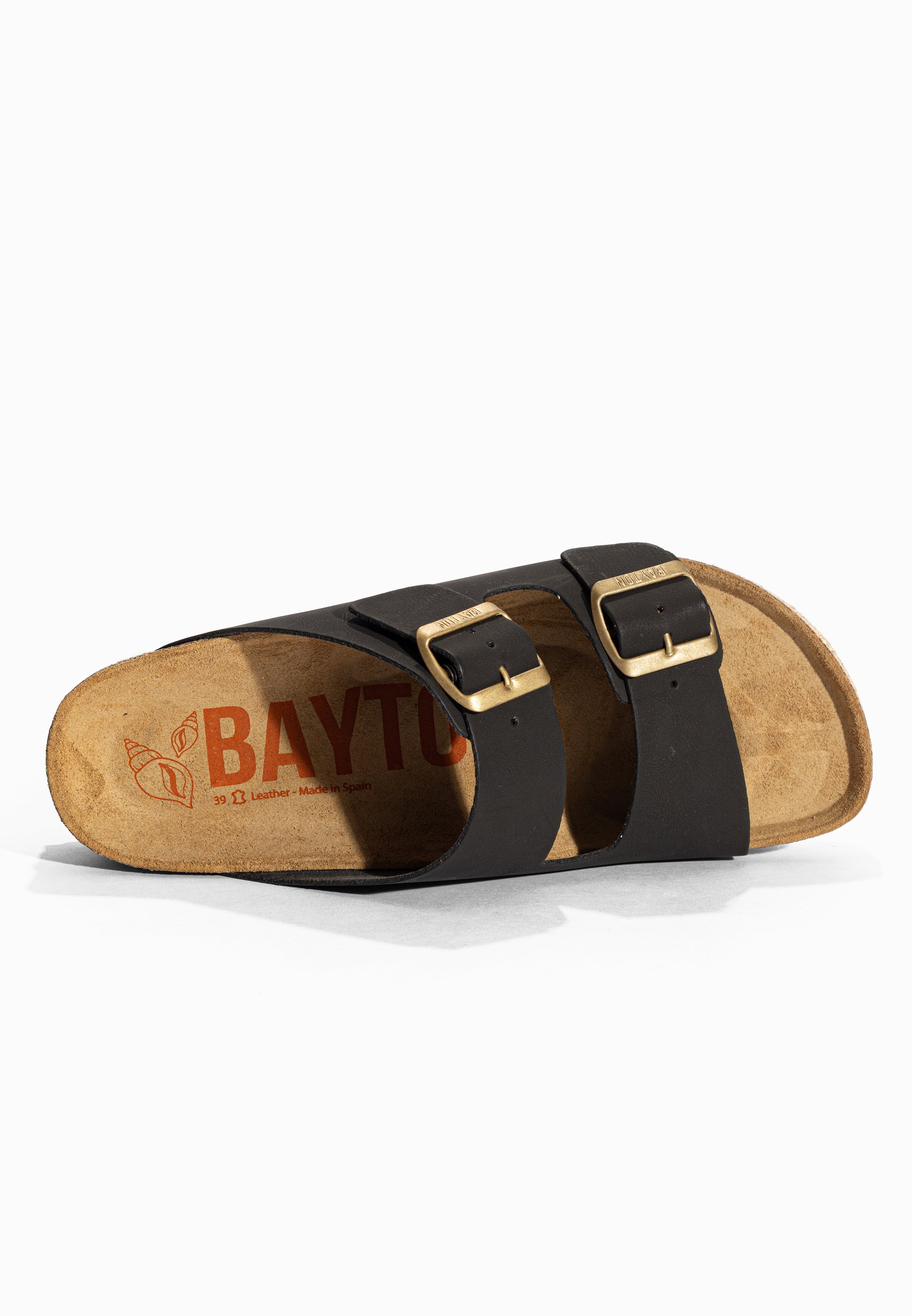 Sandales à Plateforme Olympe Noir Bayton pour Femme