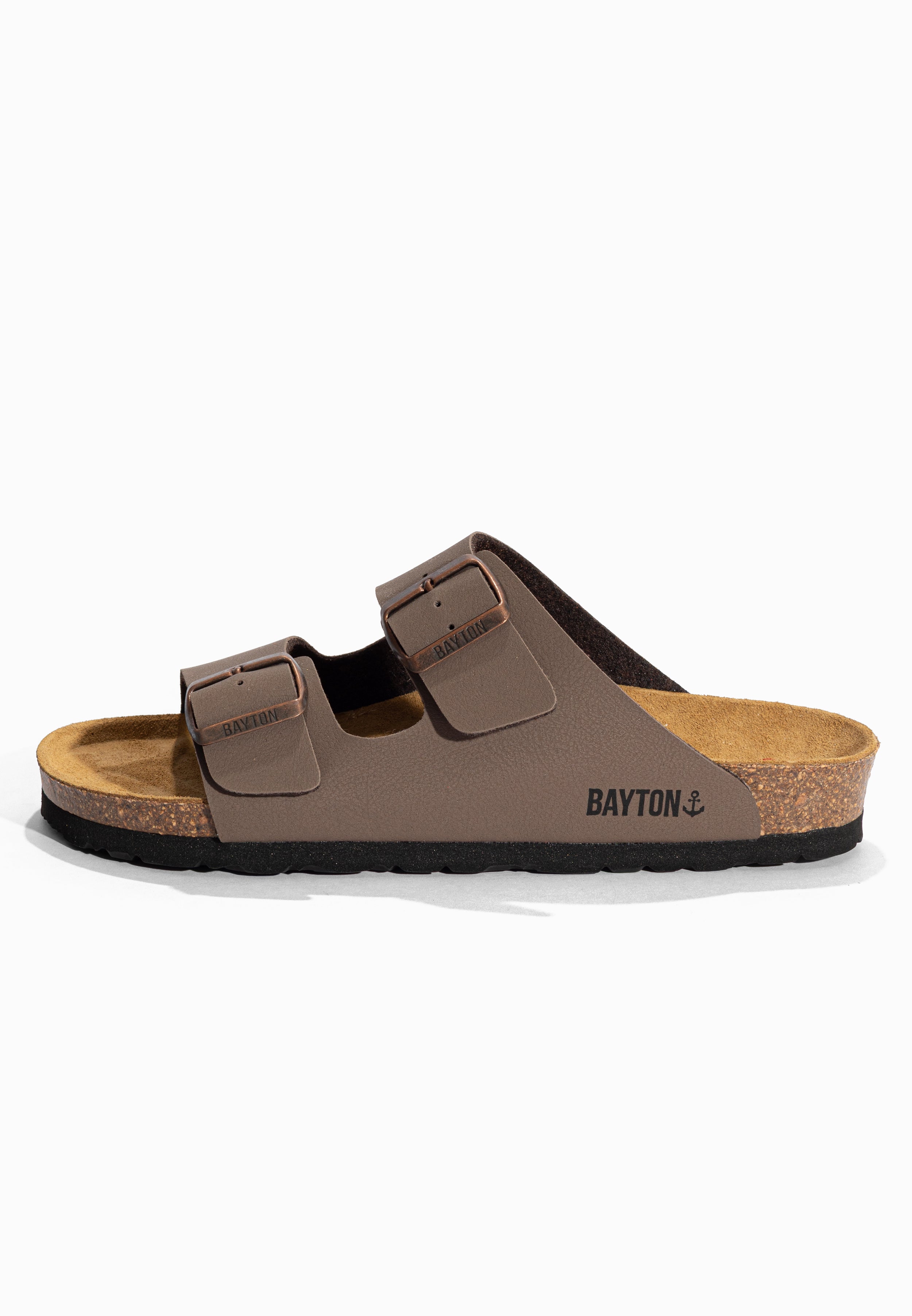 Sandales 2 Brides Atlas Marron Bayton pour Femme