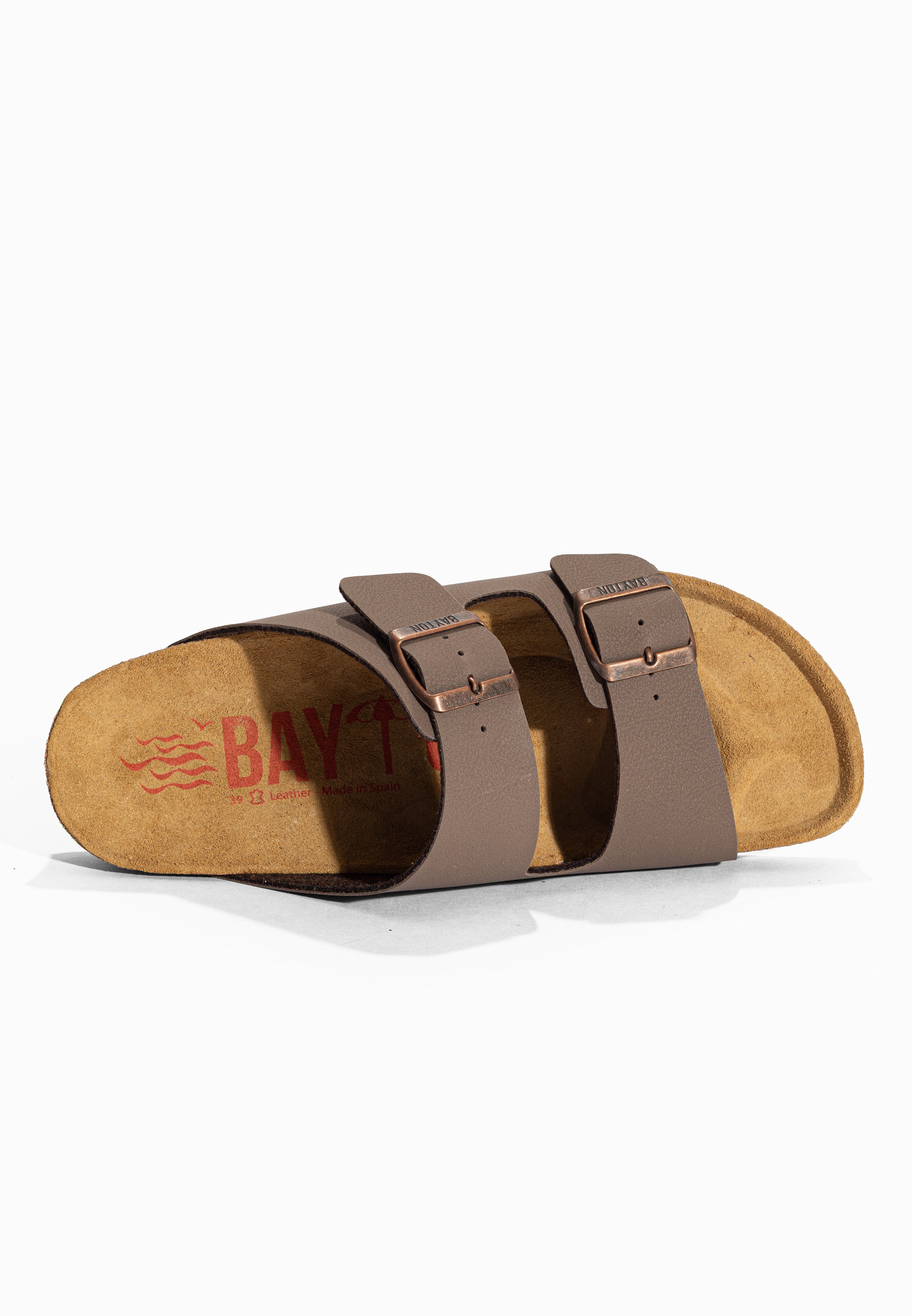 Sandales 2 Brides Atlas Marron Bayton pour Femme