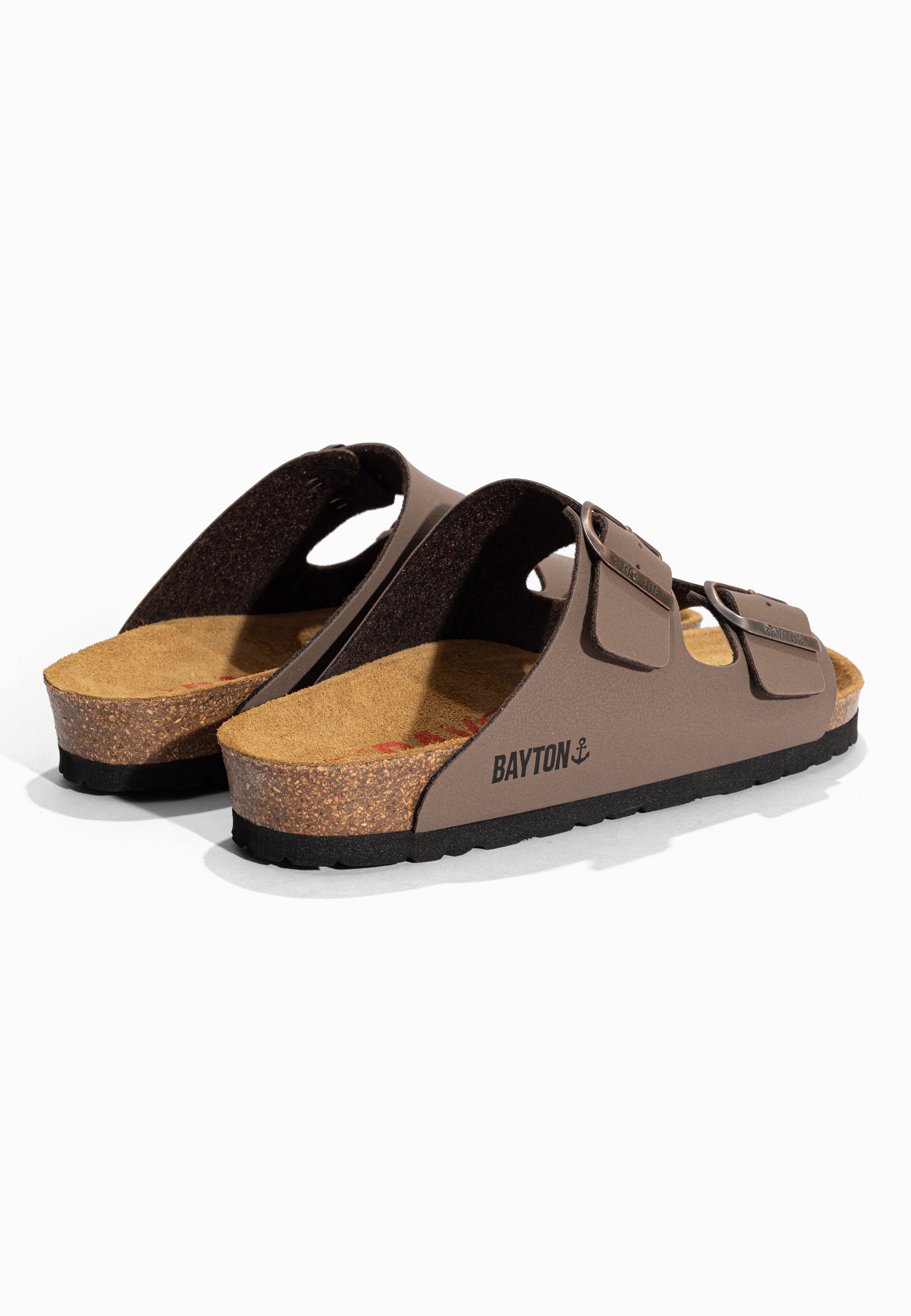 Sandales 2 Brides Atlas Marron Bayton pour Femme