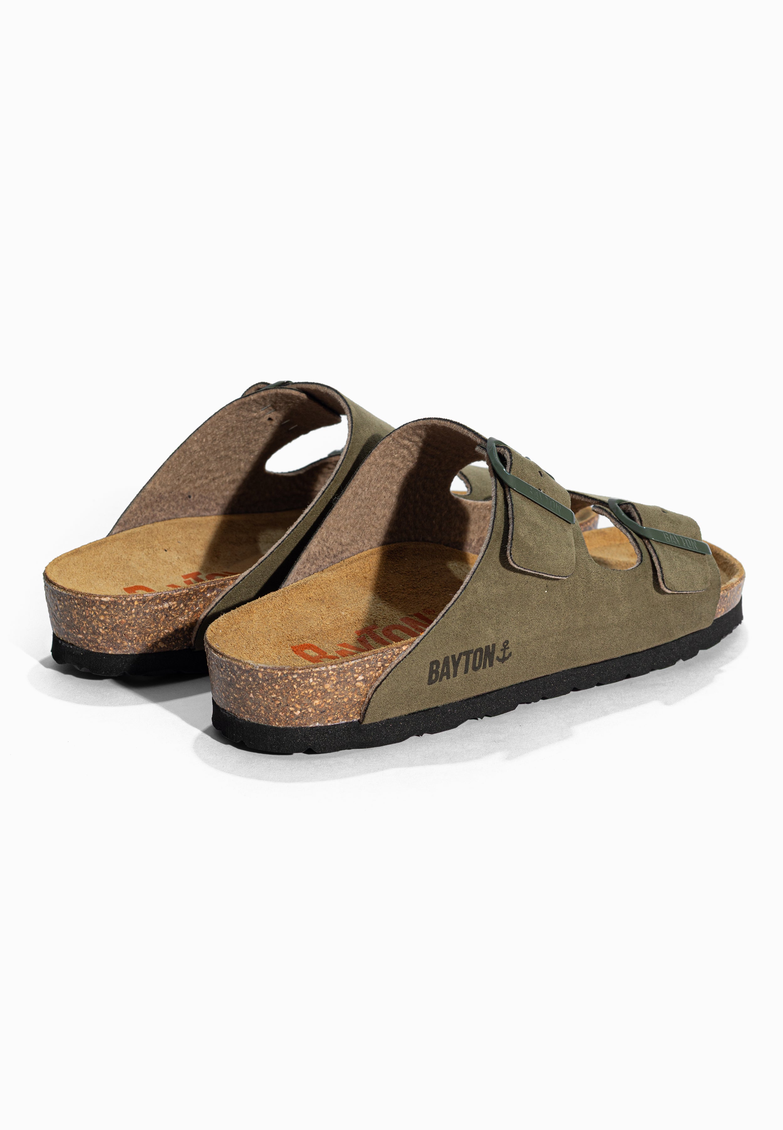Sandales 2 Brides Atlas Kaki Bayton pour Femme
