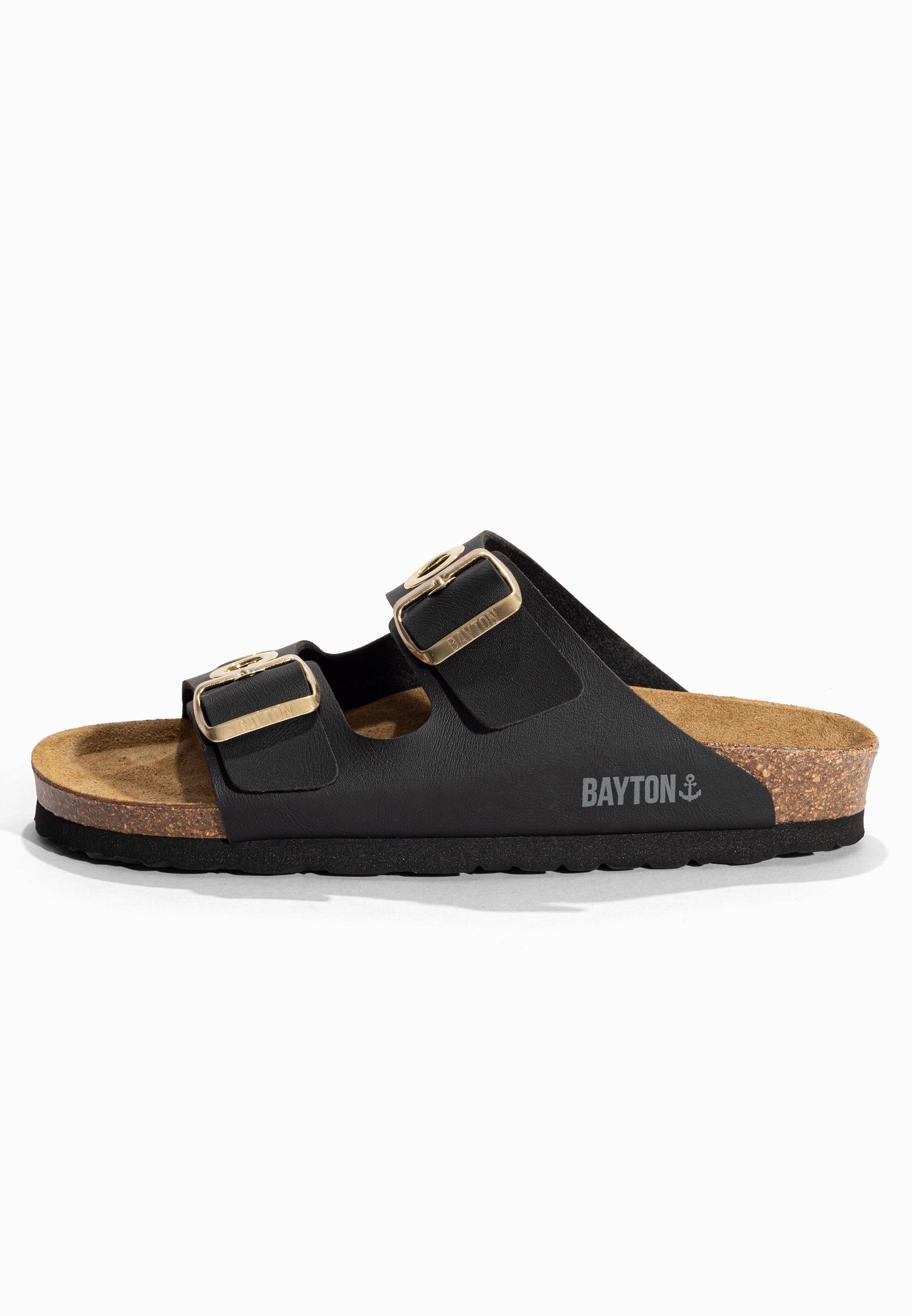 Sandales 2 Brides Janny Noir Bayton pour Femme