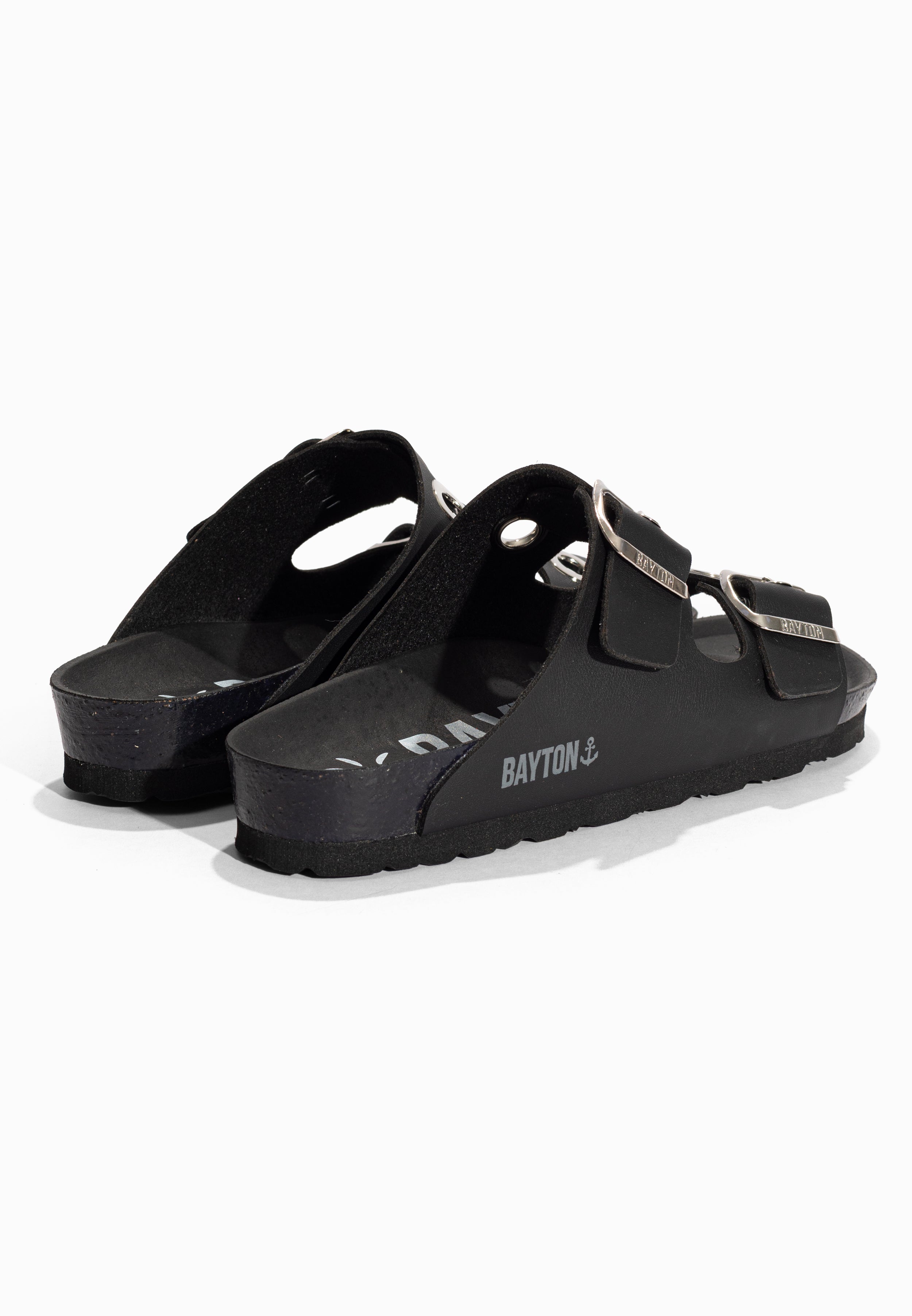 Sandales 2 Brides Janny Noir Bayton pour Femme