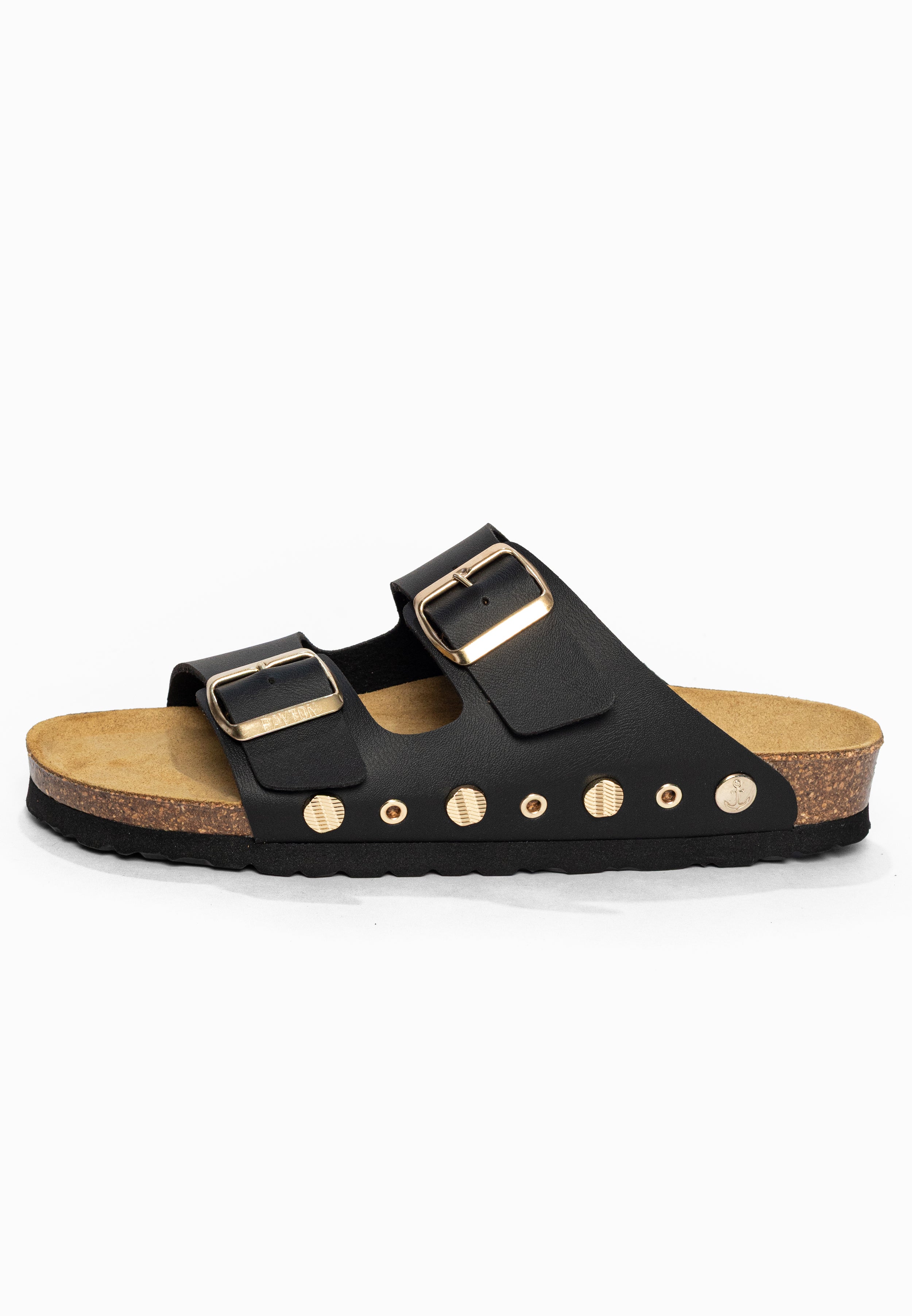 Sandales 2 Brides Rivalta Noir Bayton pour Femme