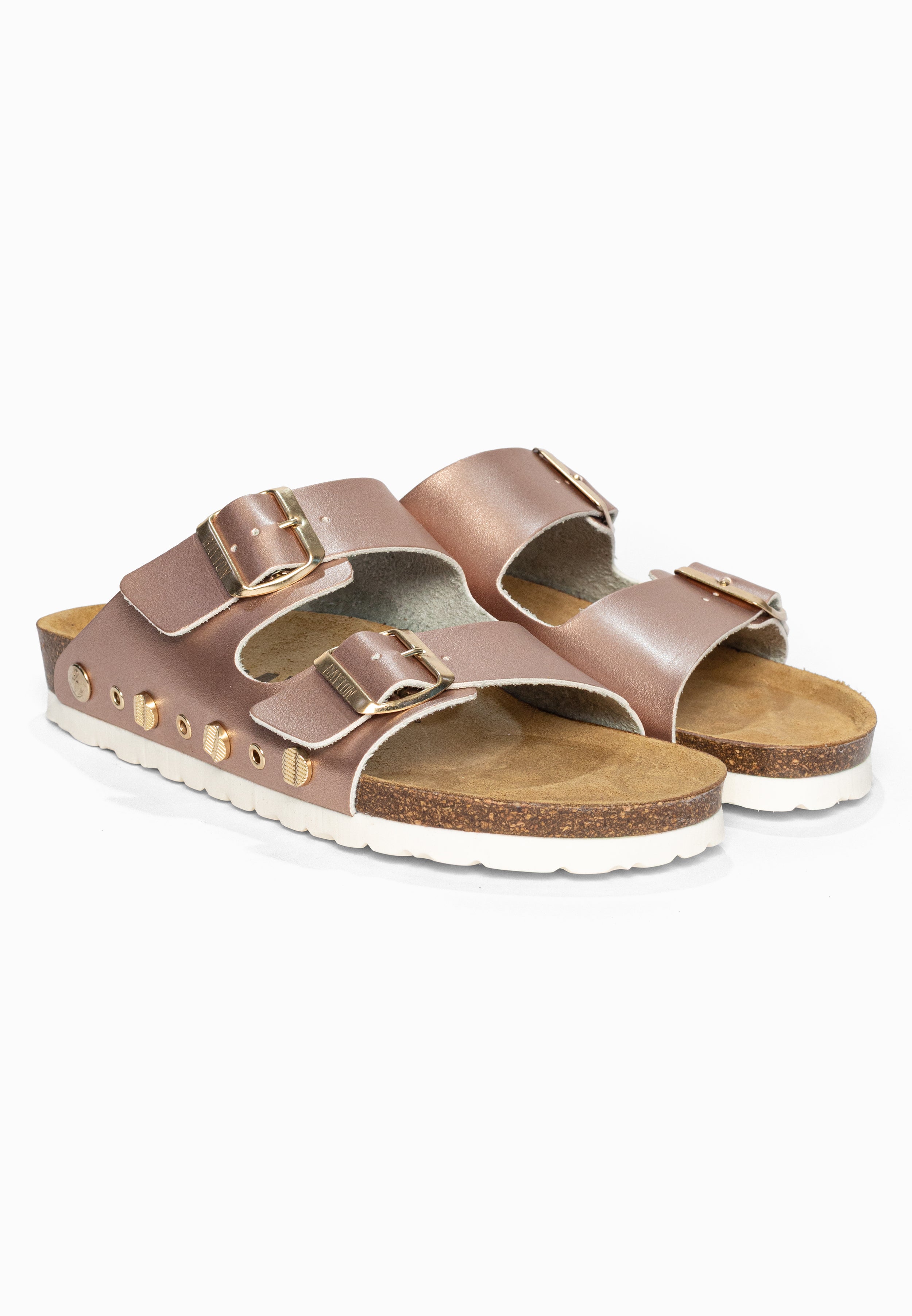 Sandales 2 Brides Rivalta Rose gold Bayton pour Femme