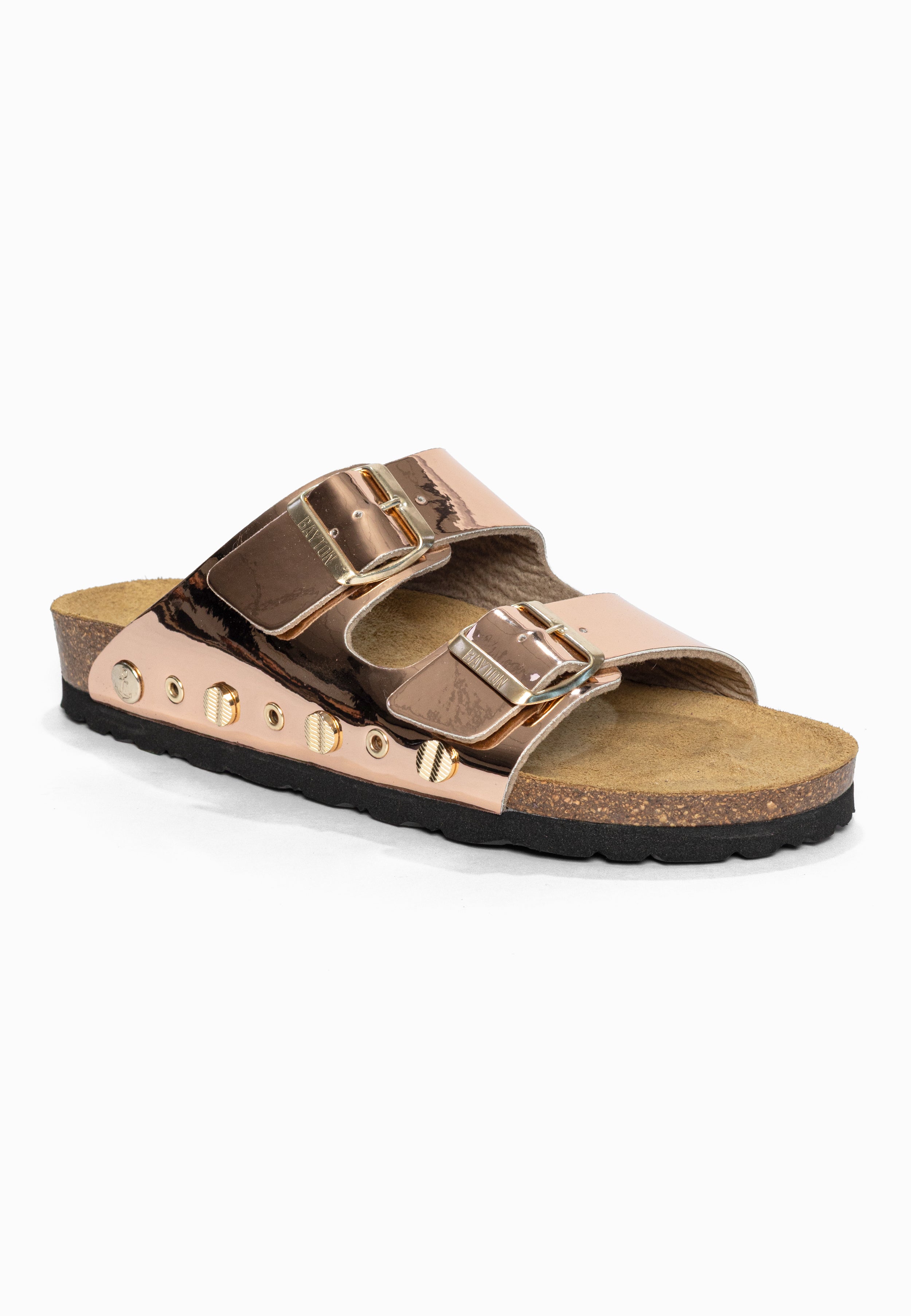 Sandales 2 Brides Rivalta Rose gold Bayton pour Femme