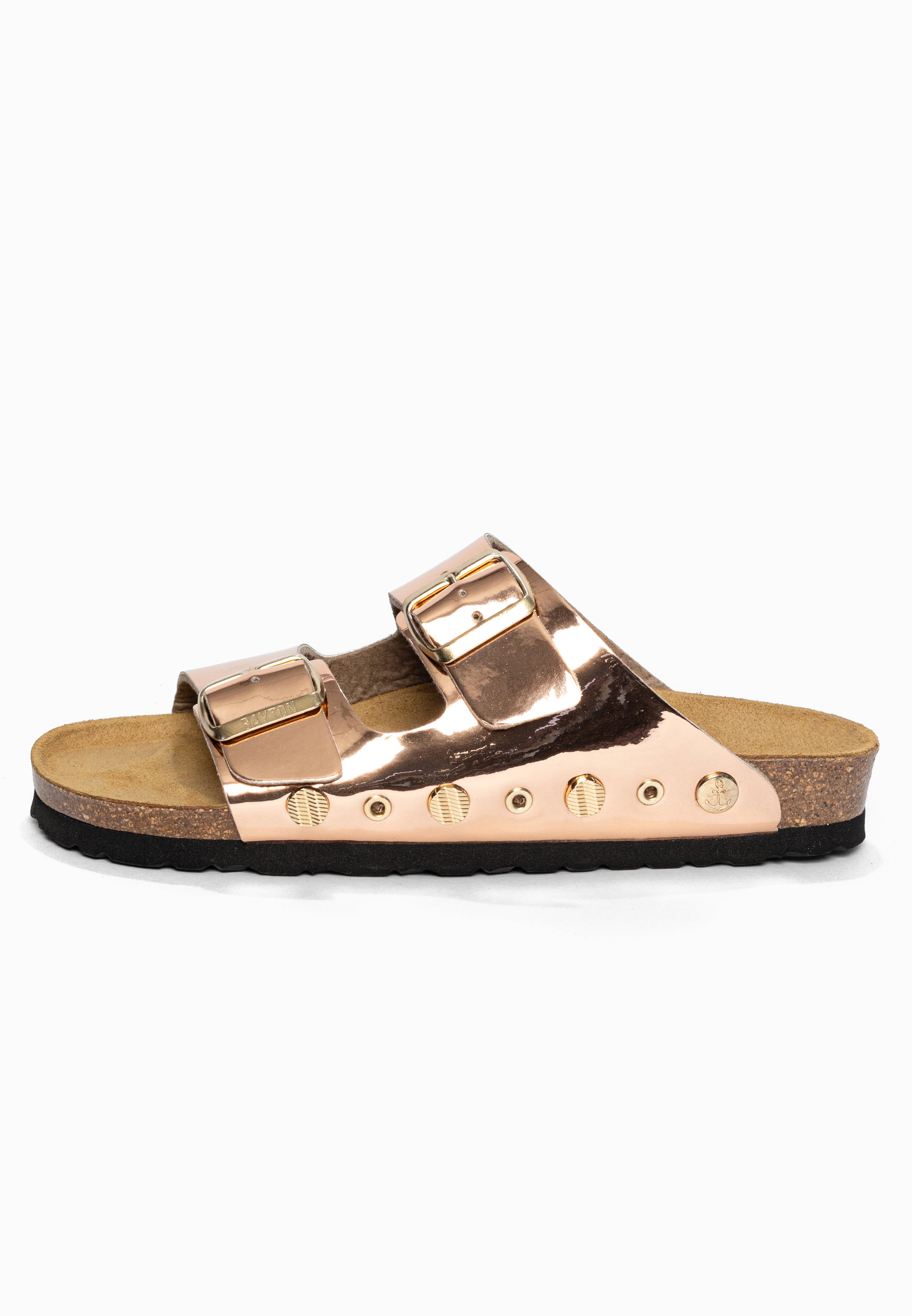 Sandales 2 Brides Rivalta Rose gold Bayton pour Femme