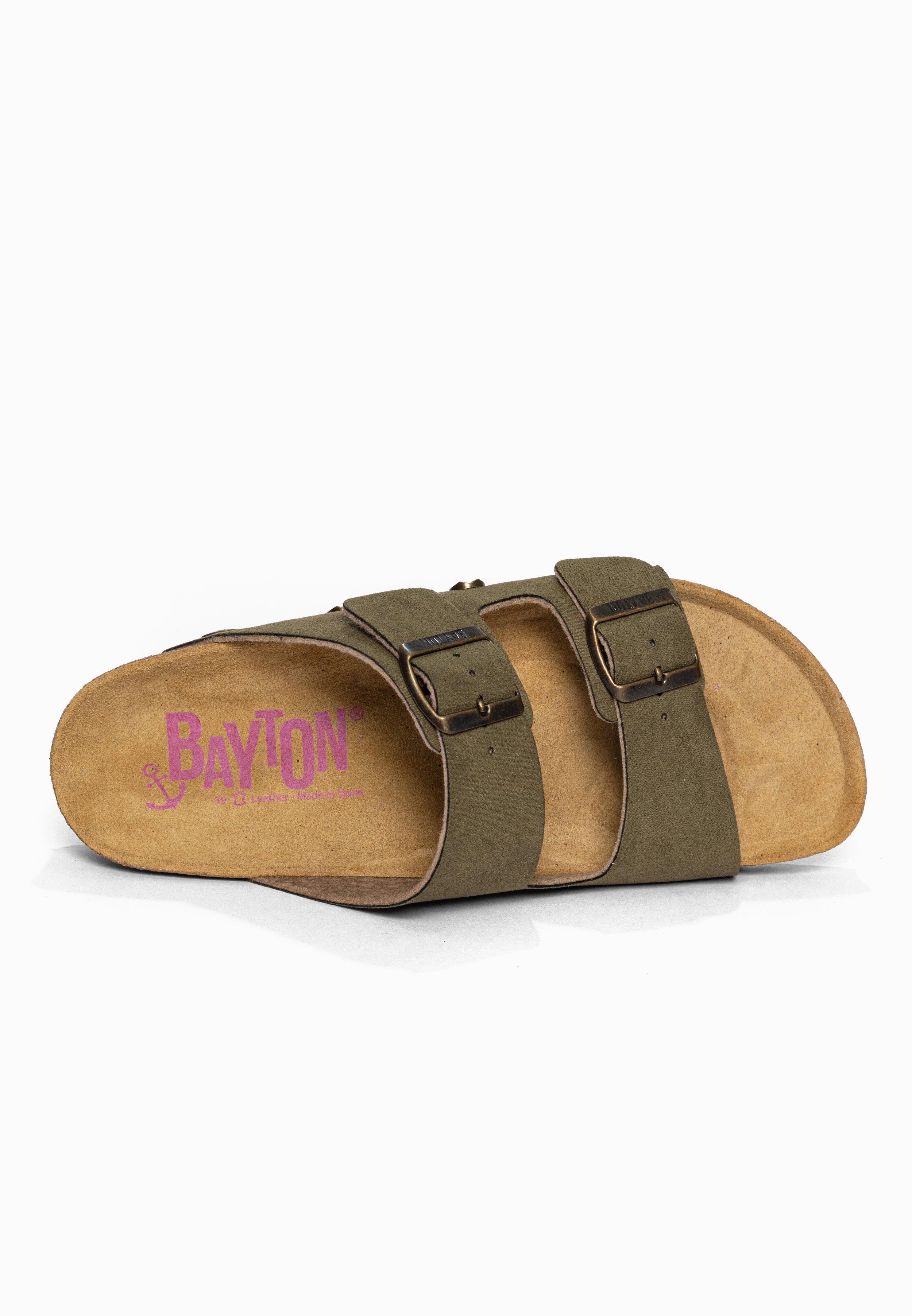 Sandales 2 Brides Rivalta Kaki Bayton pour Femme