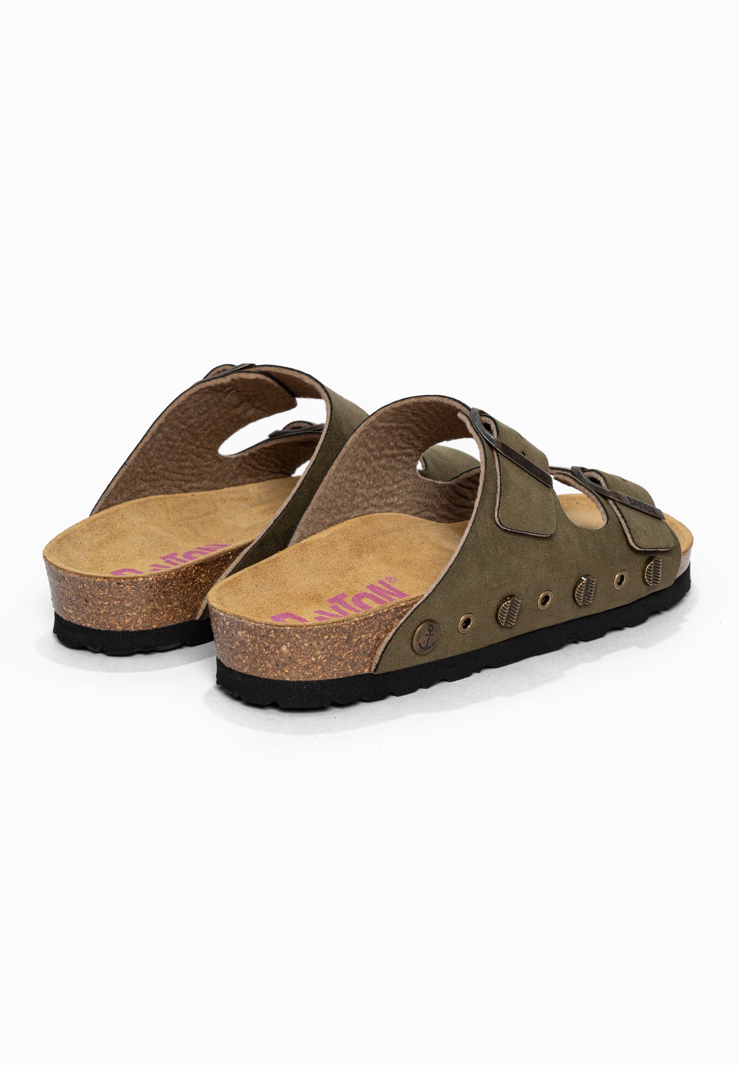 Sandales 2 Brides Rivalta Kaki Bayton pour Femme
