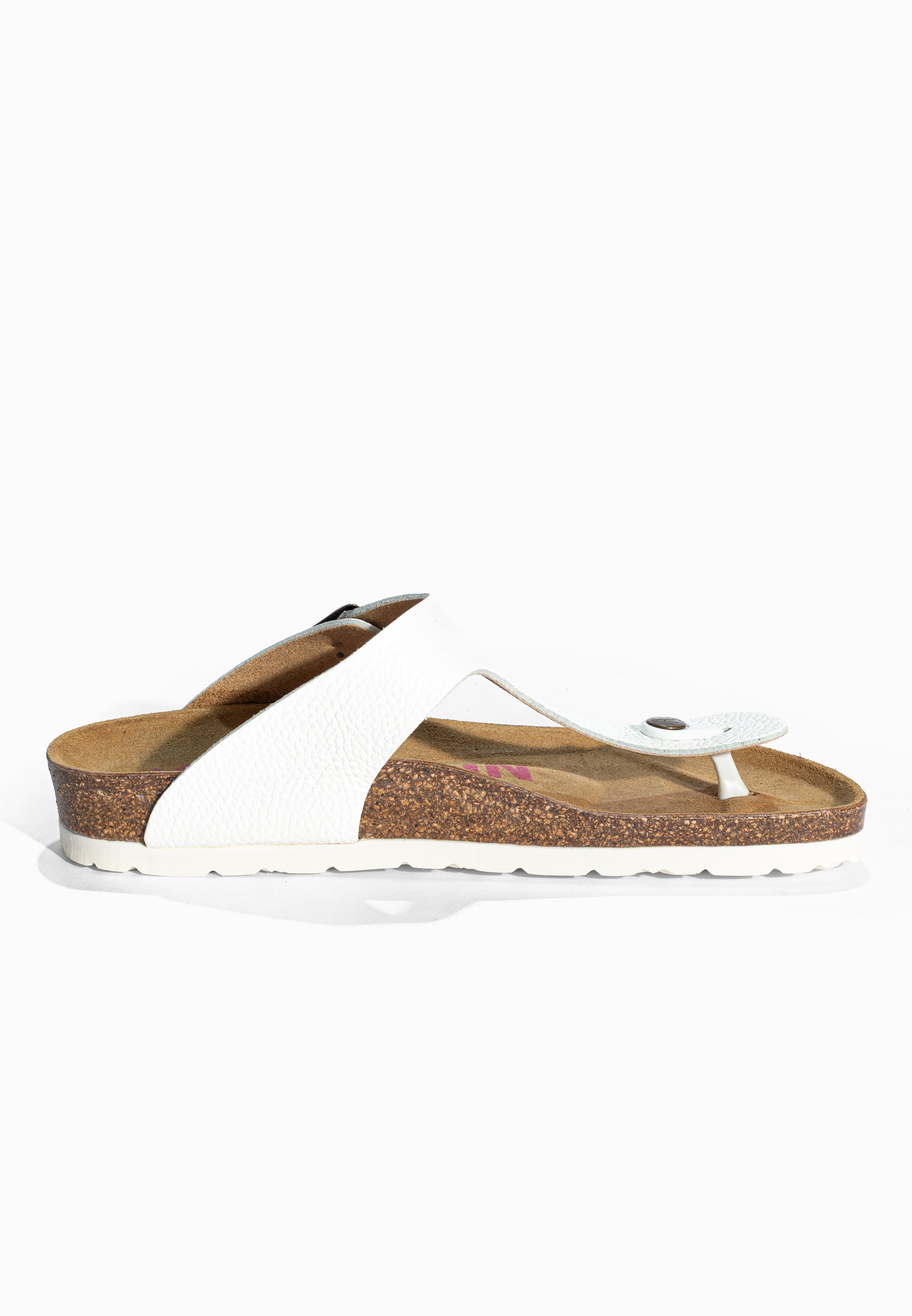 Sandales à Entre-doigts Mercure Blanc en Cuir Bayton pour Femme