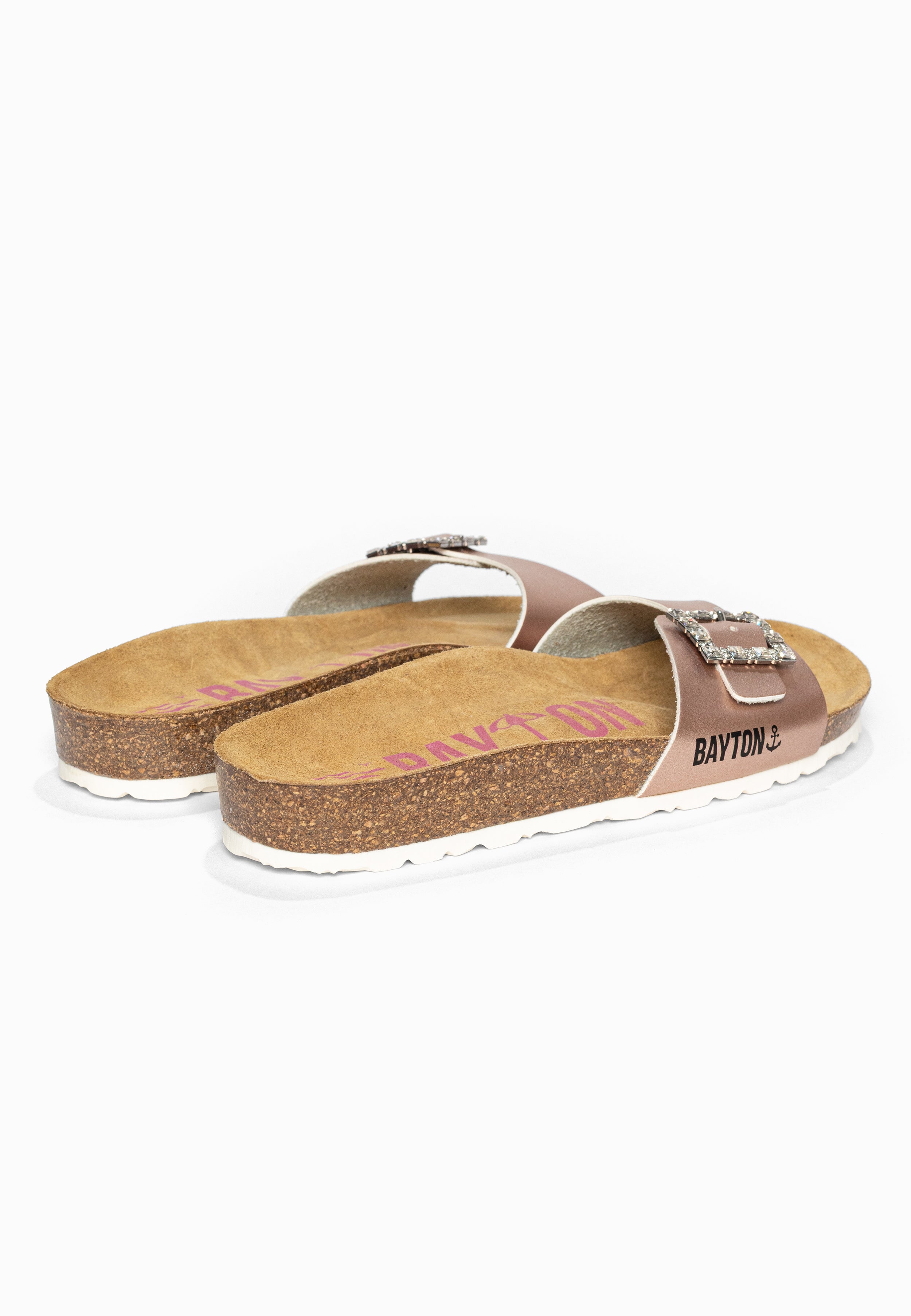 Sandales 1 Bride Strass Zephyr Rose gold Bayton pour Femme