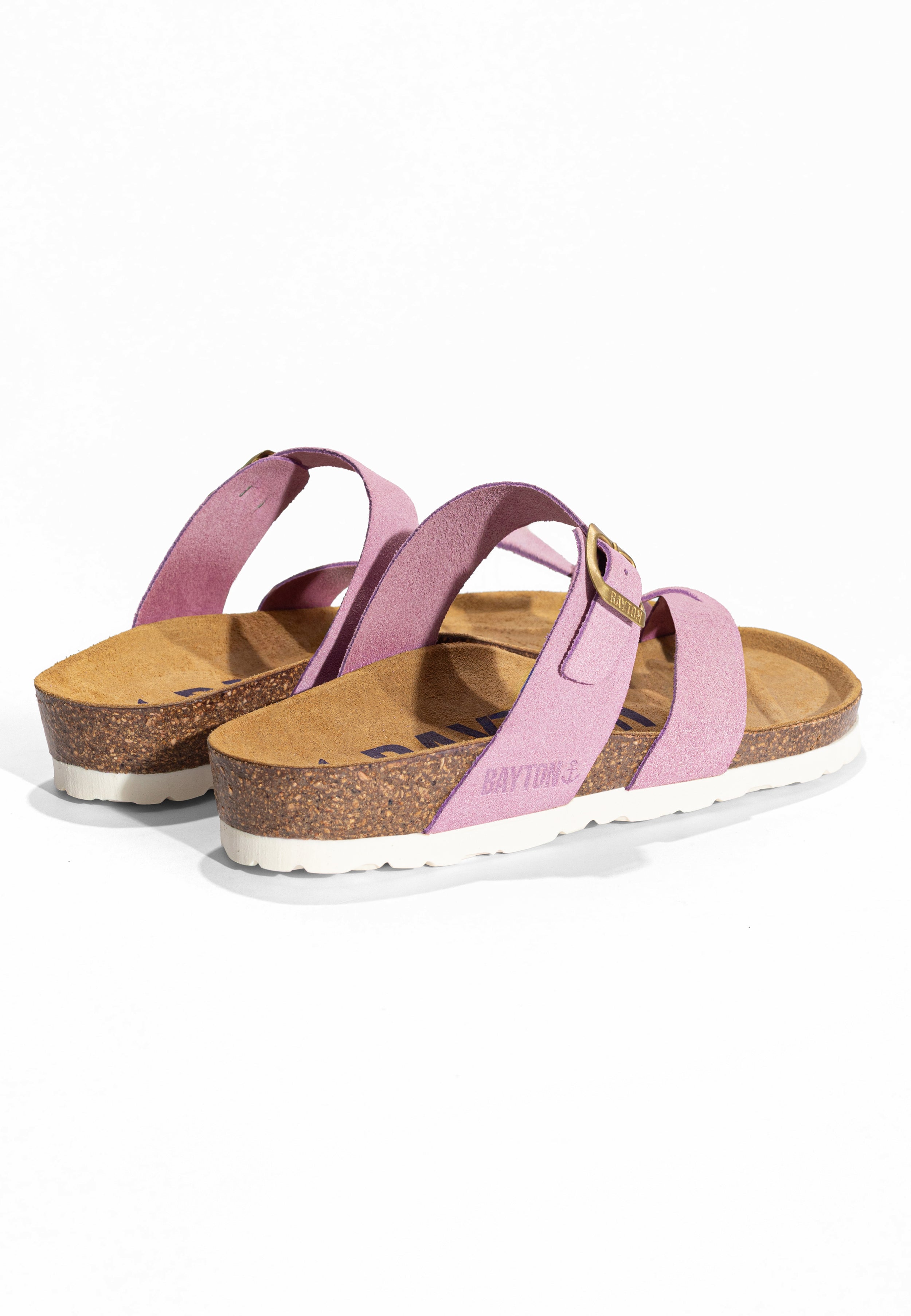 Sandales à Entre-doigts Diane Lila en Cuir Suédé Bayton pour Femme