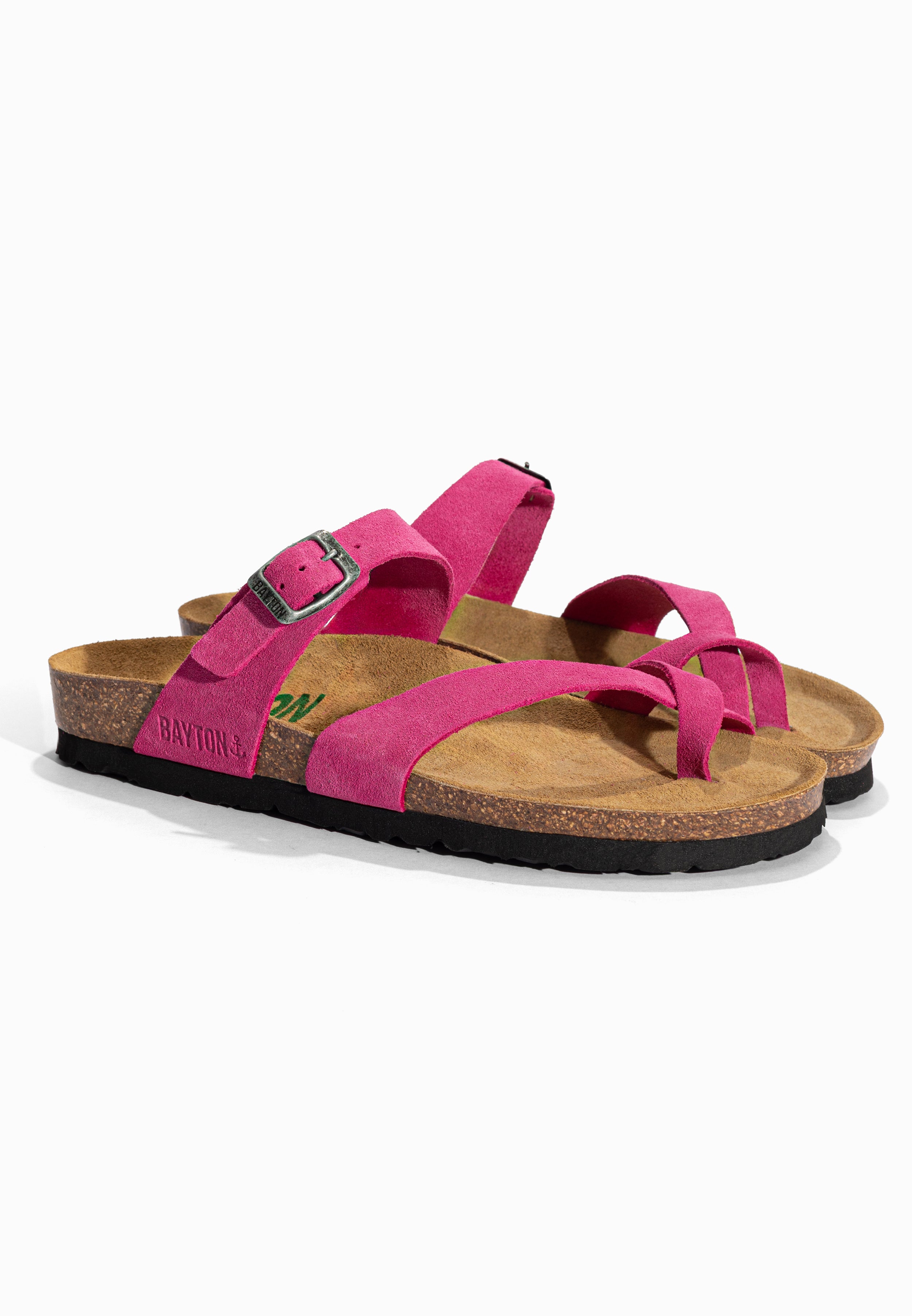 Sandales à Entre-doigts Diane Rose en Cuir Suédé Bayton pour Femme